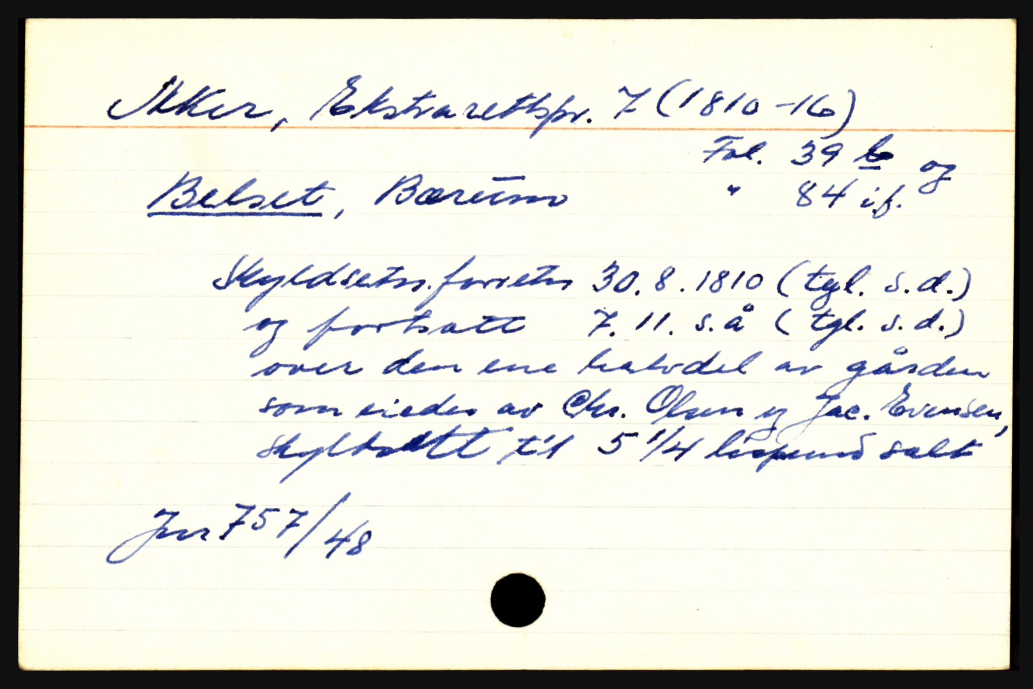 Statsarkivet i Oslo, AV/SAO-A-10621/Z/Zb/L0006: Asker (Sebjørnsrud - Åstad), Aurskog m/ Blaker (Armoen - Åsnes), Bærum (Avløs - Haug), s. 753