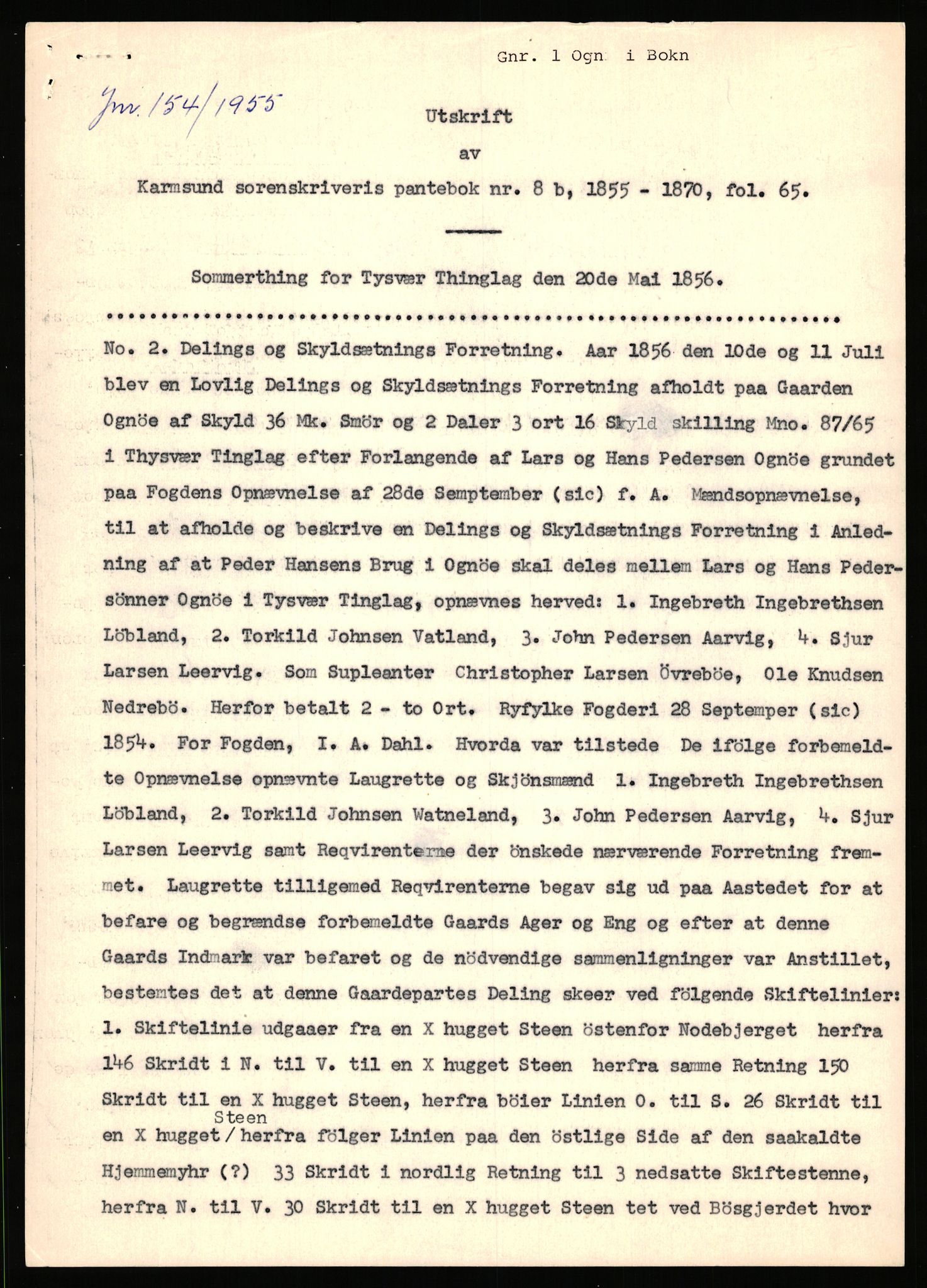 Statsarkivet i Stavanger, SAST/A-101971/03/Y/Yj/L0065: Avskrifter sortert etter gårdsnavn: Odland i Varhaug - Osnes, 1750-1930, s. 21