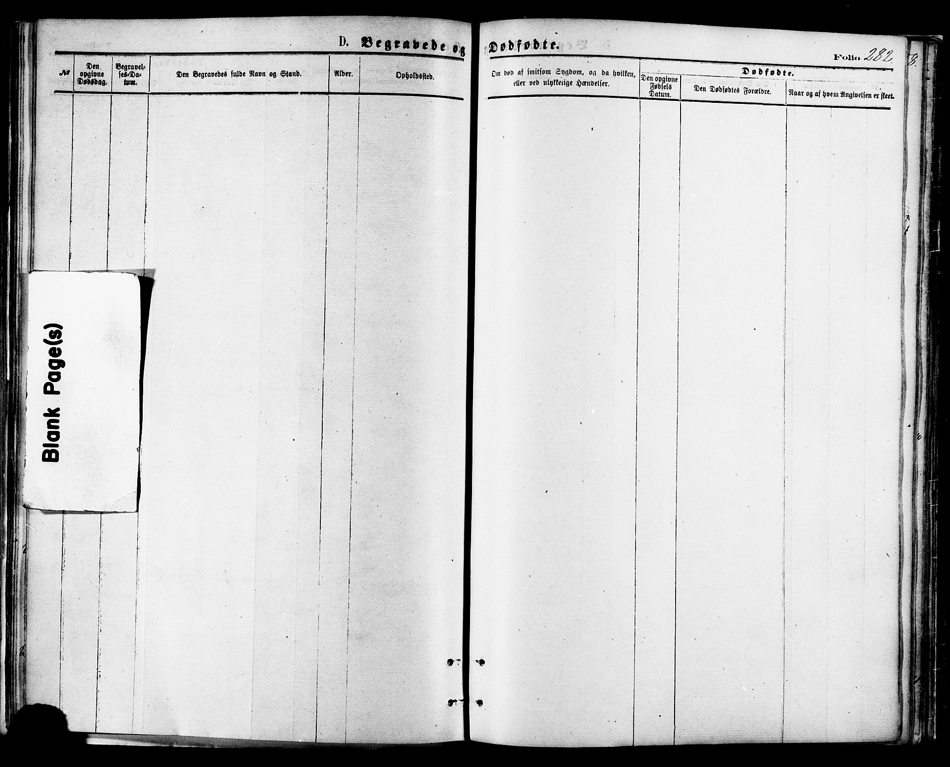 Ministerialprotokoller, klokkerbøker og fødselsregistre - Nordland, AV/SAT-A-1459/801/L0009: Ministerialbok nr. 801A09, 1876-1883, s. 282