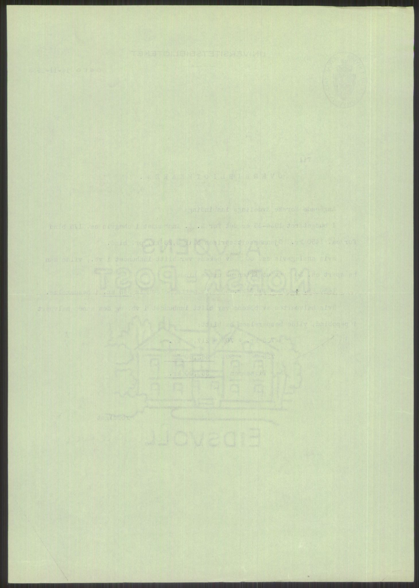 Universitetsbiblioteket i Oslo, AV/RA-S-4102/E/Ea/L0001: --, 1918-1956, s. 434