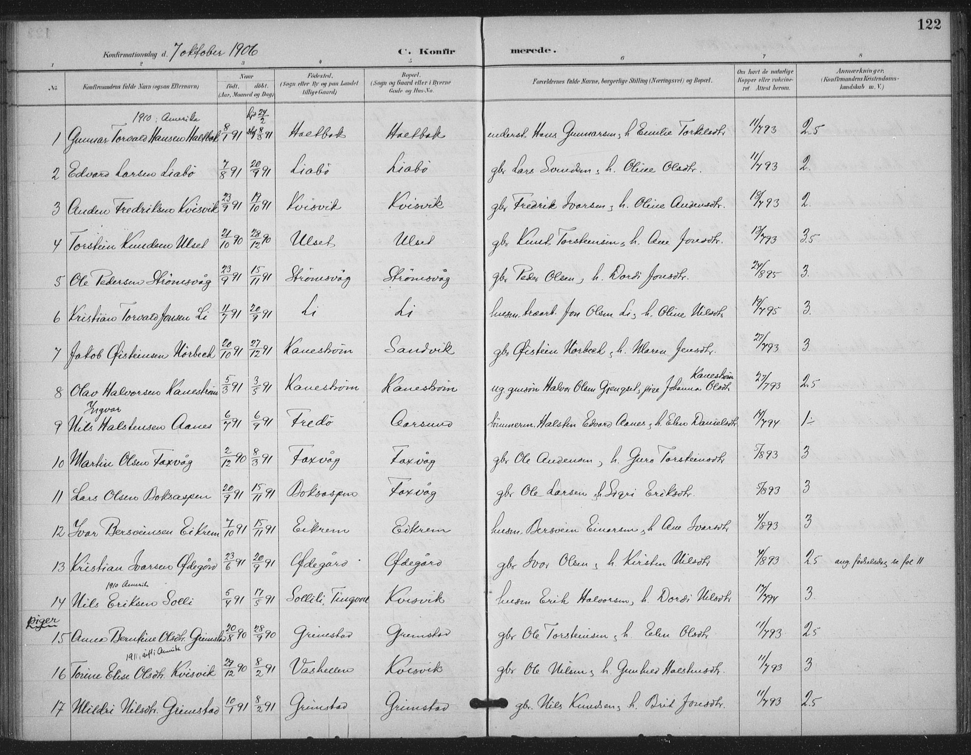 Ministerialprotokoller, klokkerbøker og fødselsregistre - Møre og Romsdal, SAT/A-1454/587/L1000: Ministerialbok nr. 587A02, 1887-1910, s. 122