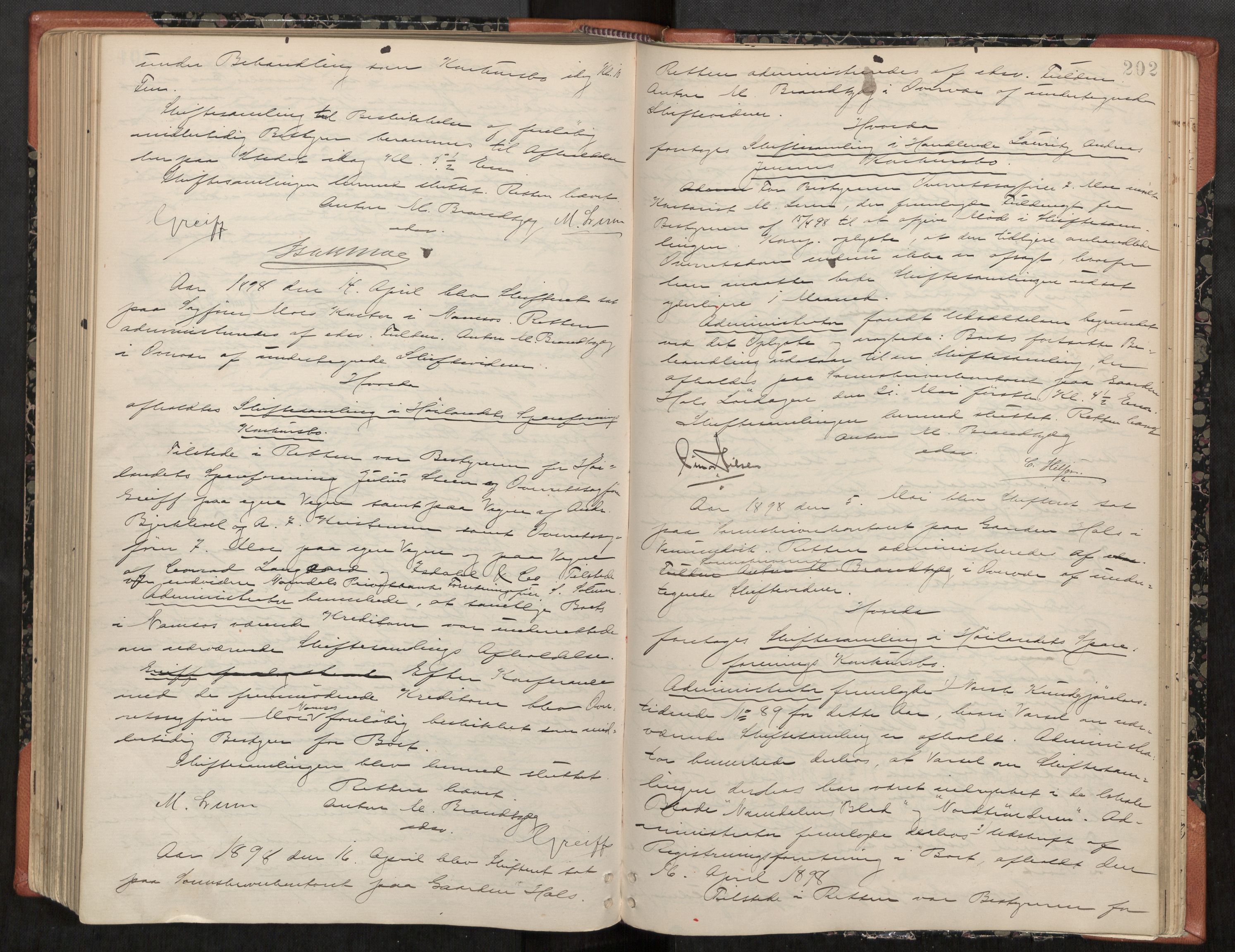 Namdal sorenskriveri, AV/SAT-A-4133/1/3/3B/L0006: Skiftebehandlingsprotokoll, 1888-1899, s. 202