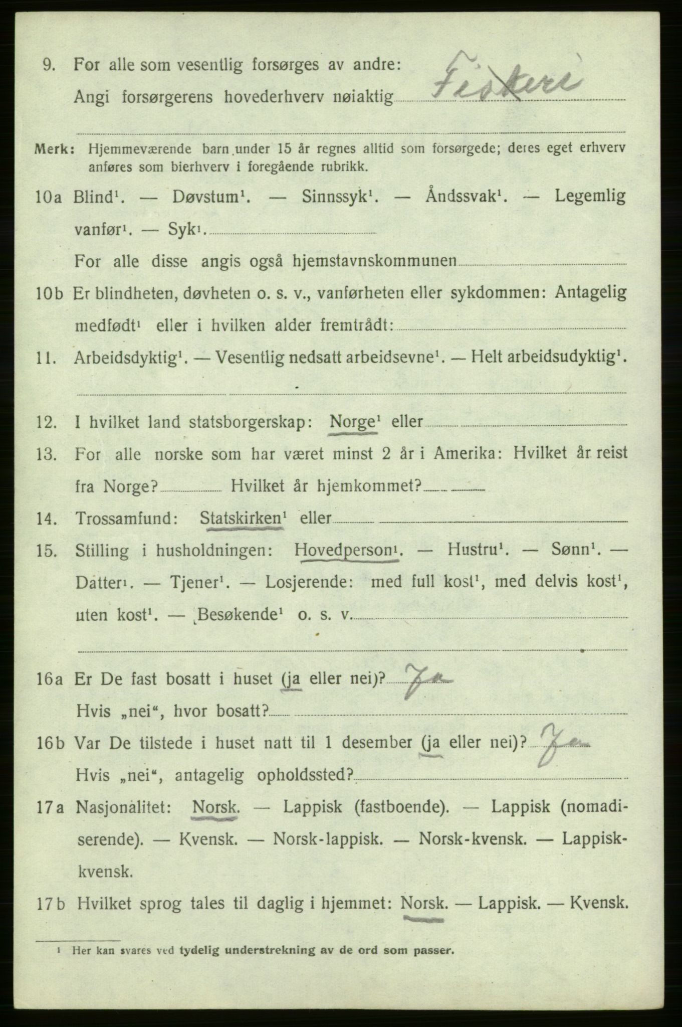SATØ, Folketelling 1920 for 2018 Måsøy herred, 1920, s. 1201