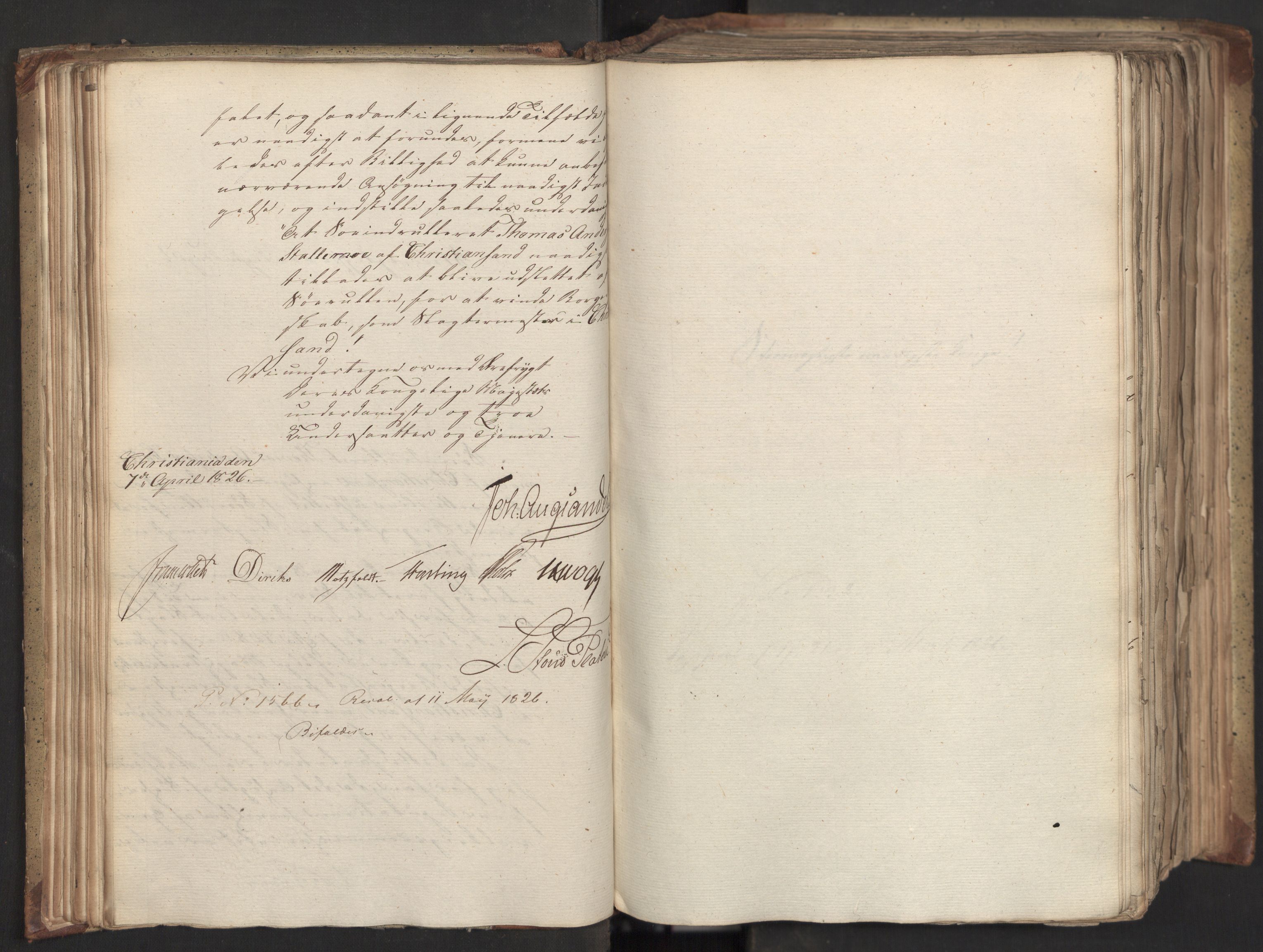 Statsrådsavdelingen i Stockholm, AV/RA-S-1003/D/Da/L0046: Regjeringsinnstillinger nr. 3308-3500, 1826, s. 67
