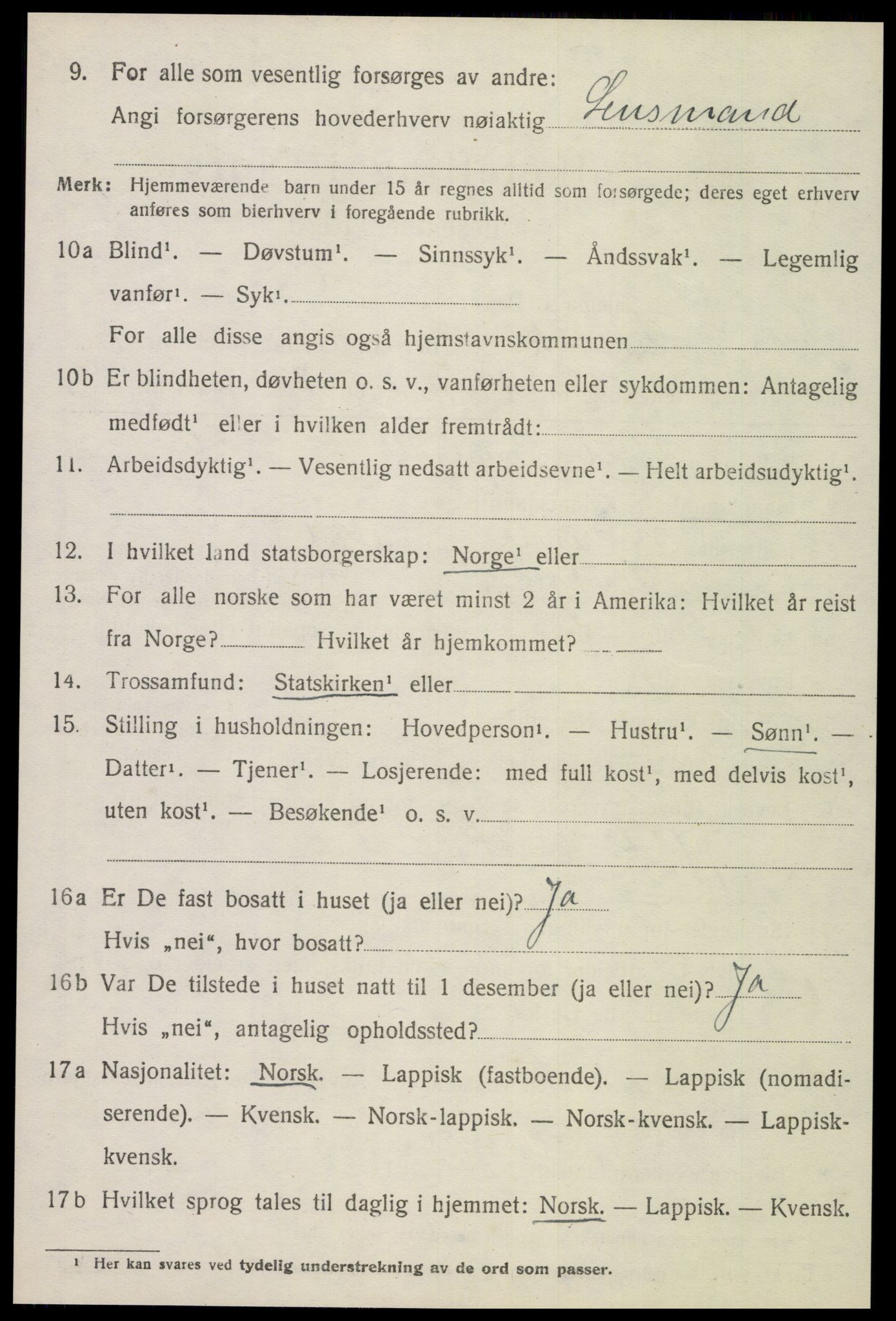 SAT, Folketelling 1920 for 1718 Leksvik herred, 1920, s. 4705