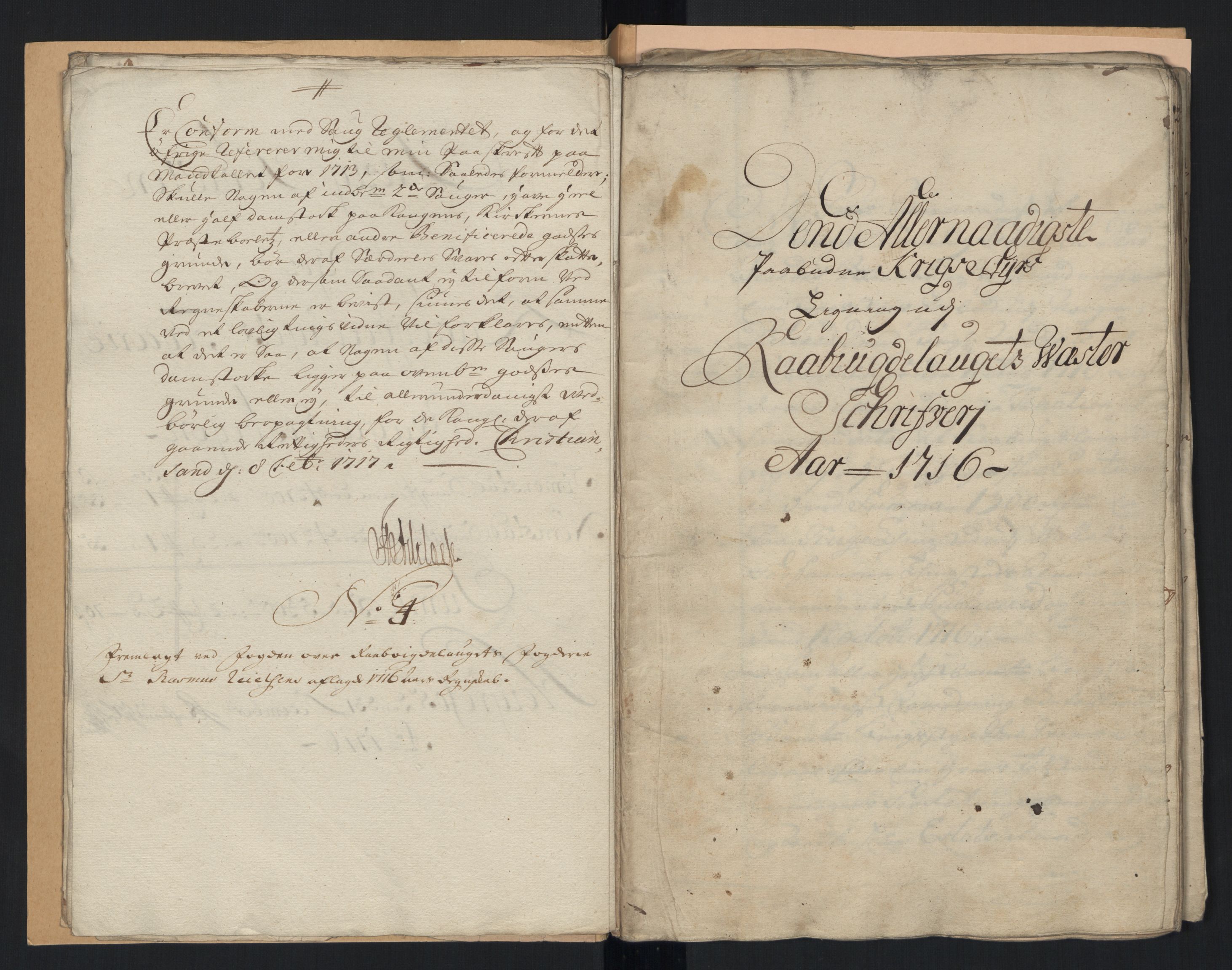 Rentekammeret inntil 1814, Reviderte regnskaper, Fogderegnskap, RA/EA-4092/R40/L2452: Fogderegnskap Råbyggelag, 1716-1717, s. 23