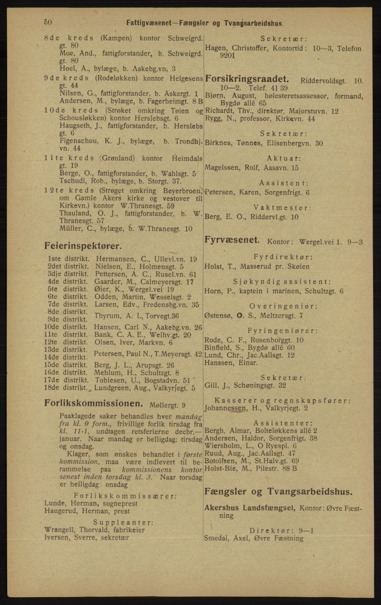 Kristiania/Oslo adressebok, PUBL/-, 1913, s. 52
