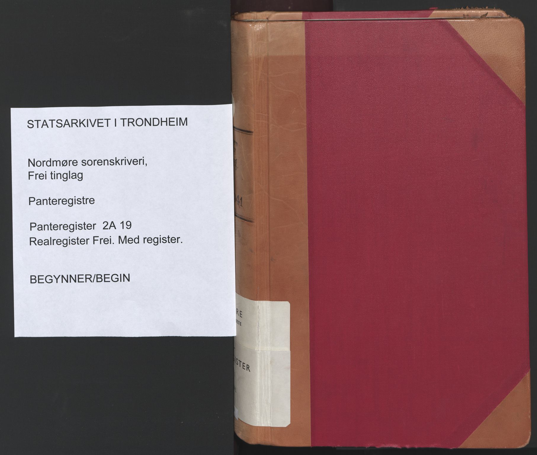 Nordmøre sorenskriveri, SAT/A-4132/1/2/2A/L0019: Panteregister nr. 19, 1909-1941