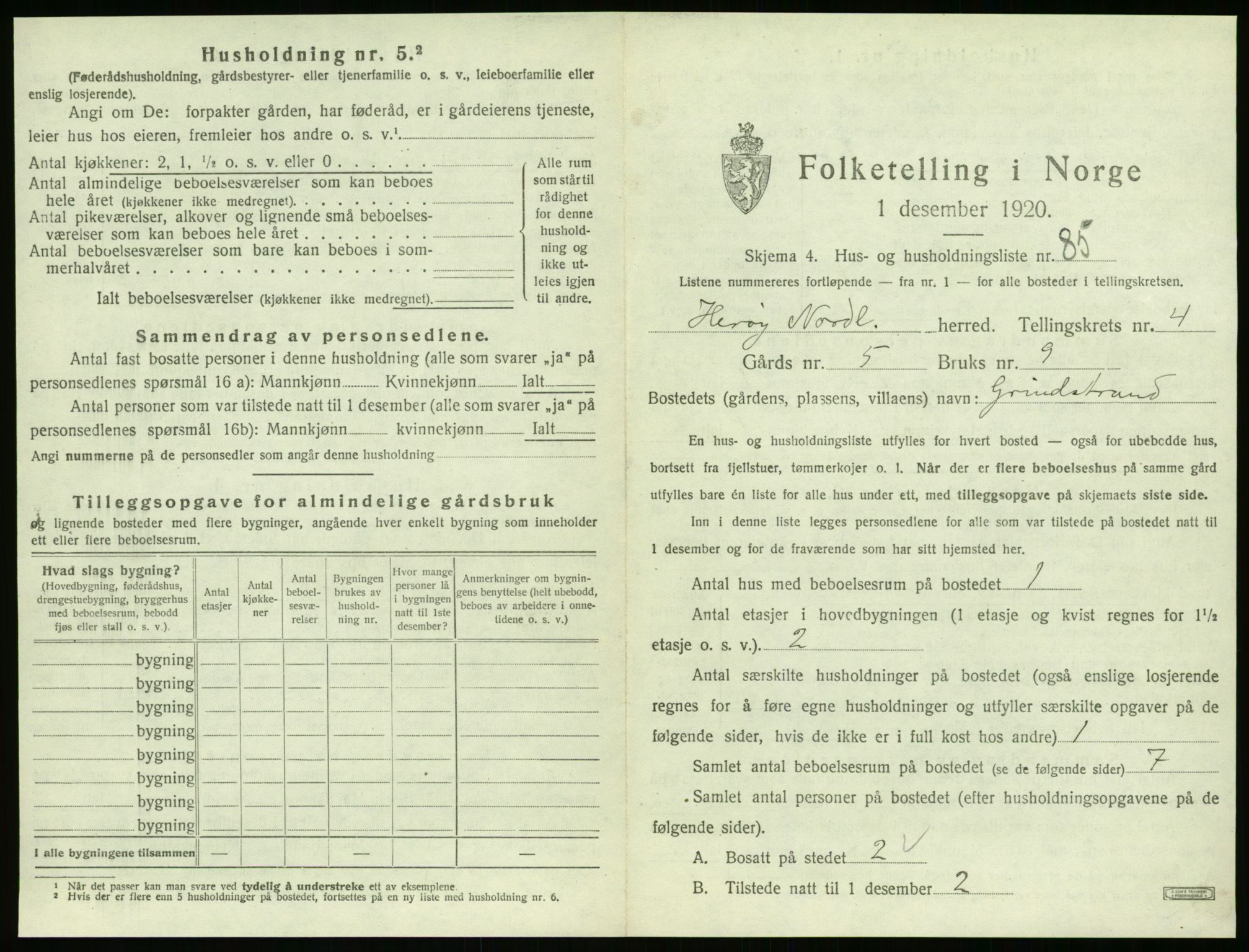 SAT, Folketelling 1920 for 1818 Herøy herred, 1920, s. 468