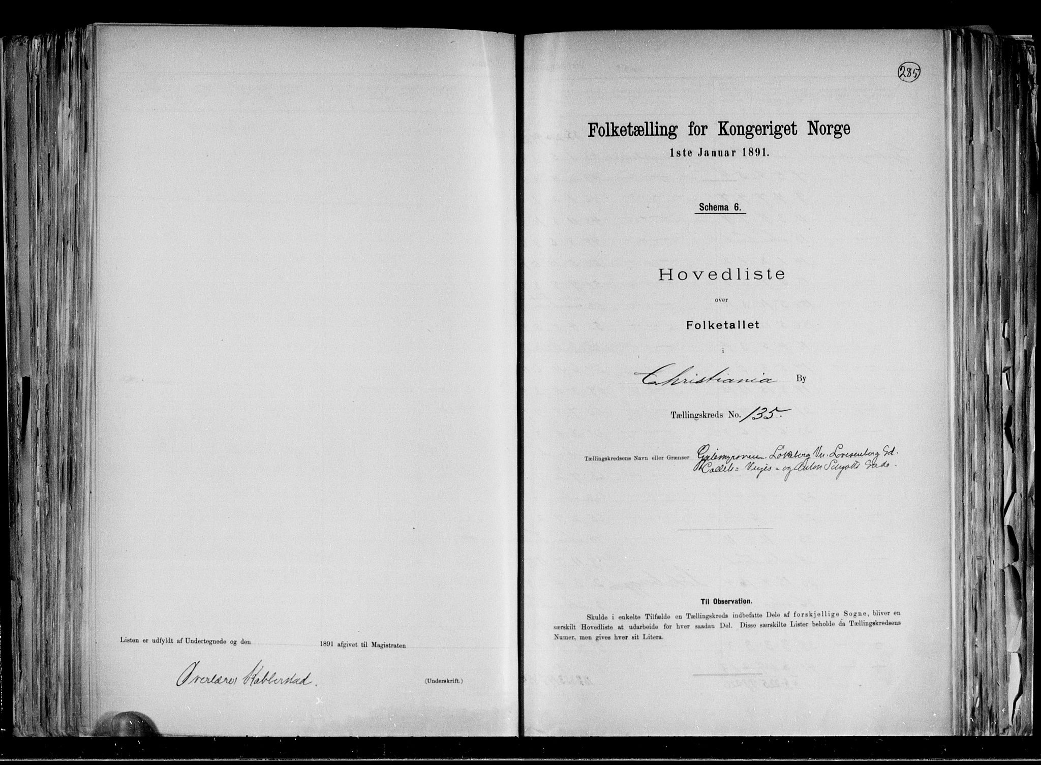 RA, Folketelling 1891 for 0301 Kristiania kjøpstad, 1891, s. 62624