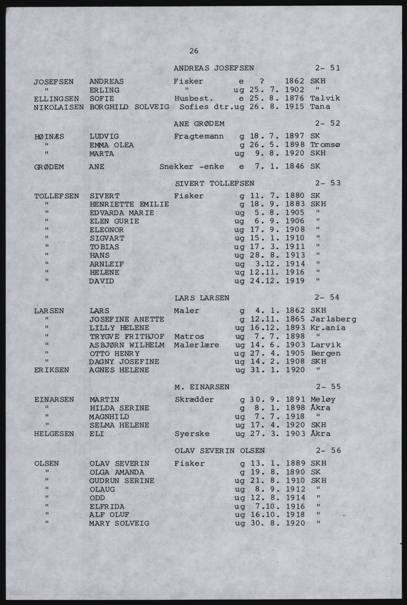 SAST, Avskrift av folketellingen 1920 for Karmøy, 1920, s. 38