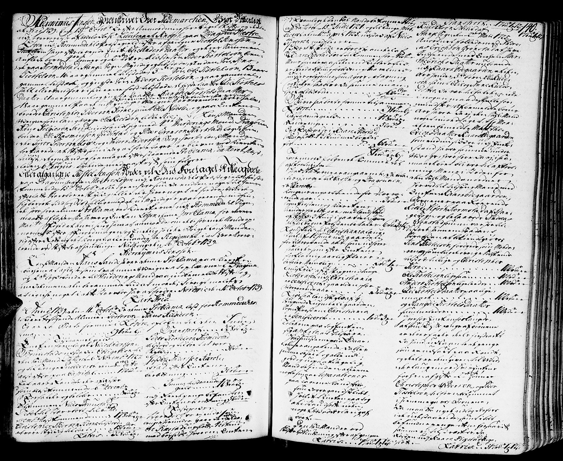 Hedemarken sorenskriveri, SAH/TING-034/J/Ja/L0011: Skifteprotokoll, 1736-1743, s. 139b-140a