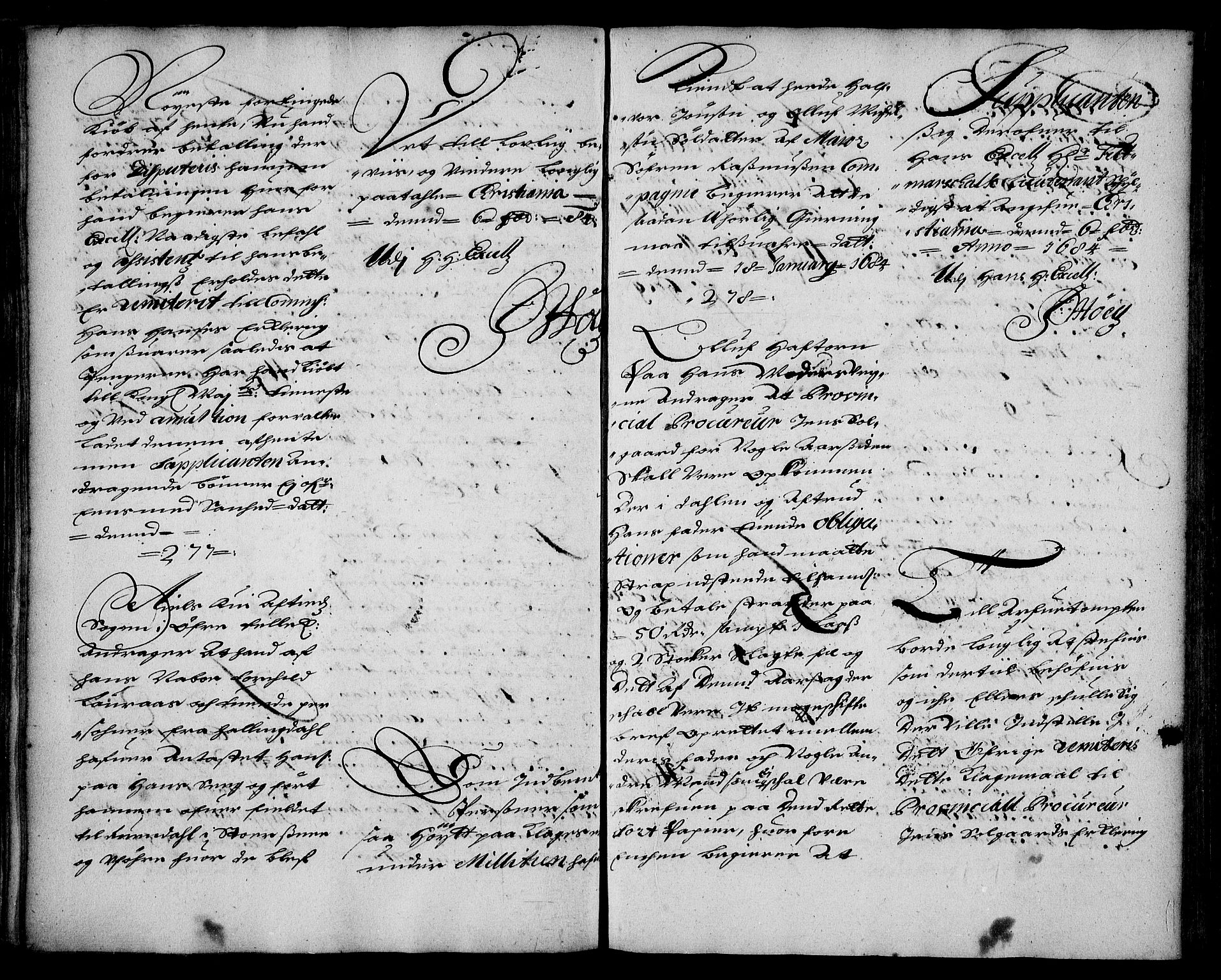 Stattholderembetet 1572-1771, AV/RA-EA-2870/Ae/L0001: Supplikasjons- og resolusjonsprotokoll, 1683-1684