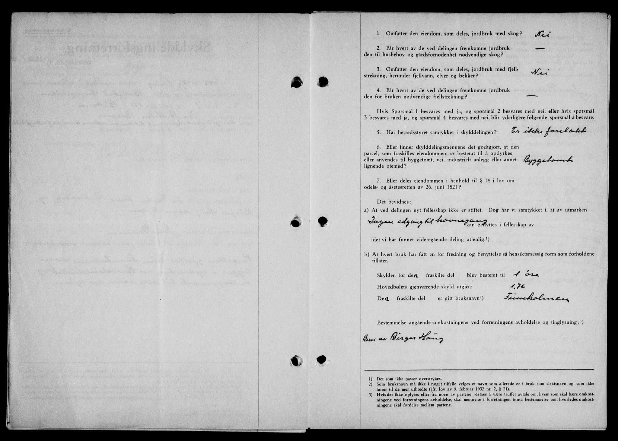 Lofoten sorenskriveri, SAT/A-0017/1/2/2C/L0011a: Pantebok nr. 11a, 1943-1943, Dagboknr: 1133/1943