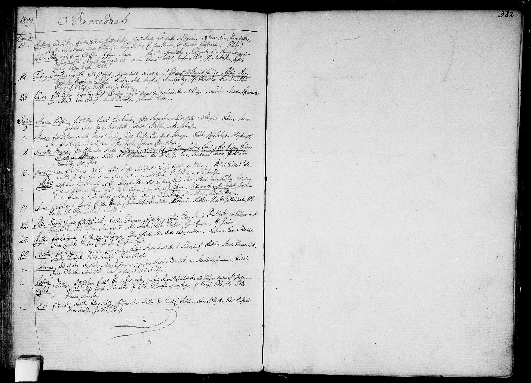 Aker prestekontor kirkebøker, SAO/A-10861/F/L0010: Ministerialbok nr. 10, 1786-1809, s. 382