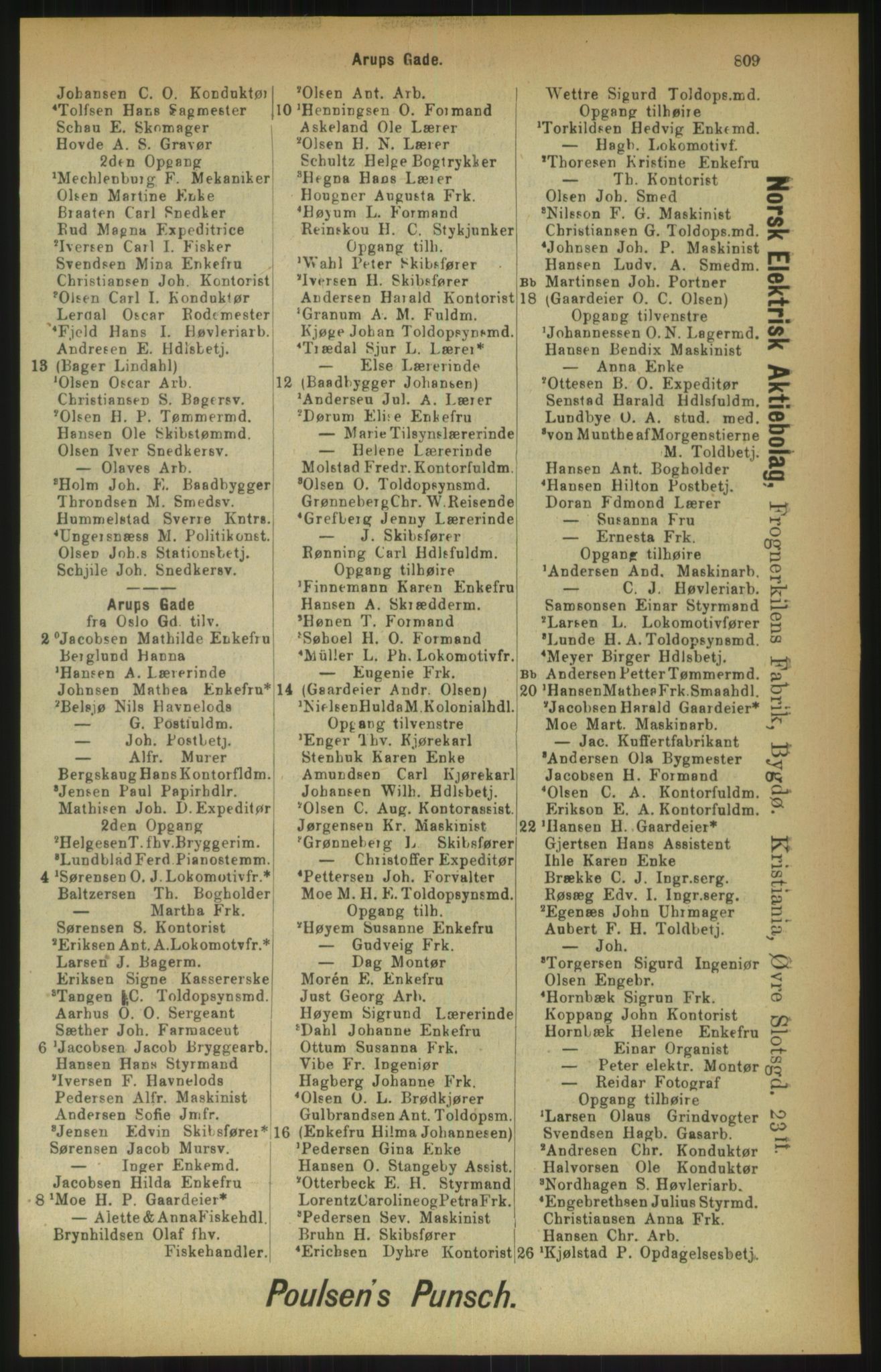 Kristiania/Oslo adressebok, PUBL/-, 1900, s. 809