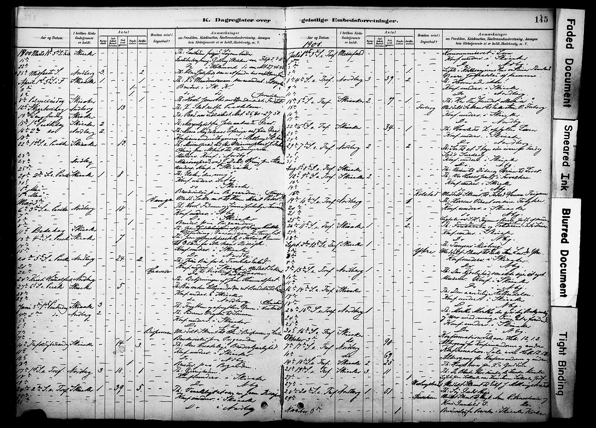 Skjåk prestekontor, AV/SAH-PREST-072/H/Ha/Haa/L0002: Ministerialbok nr. 2, 1878-1907, s. 145