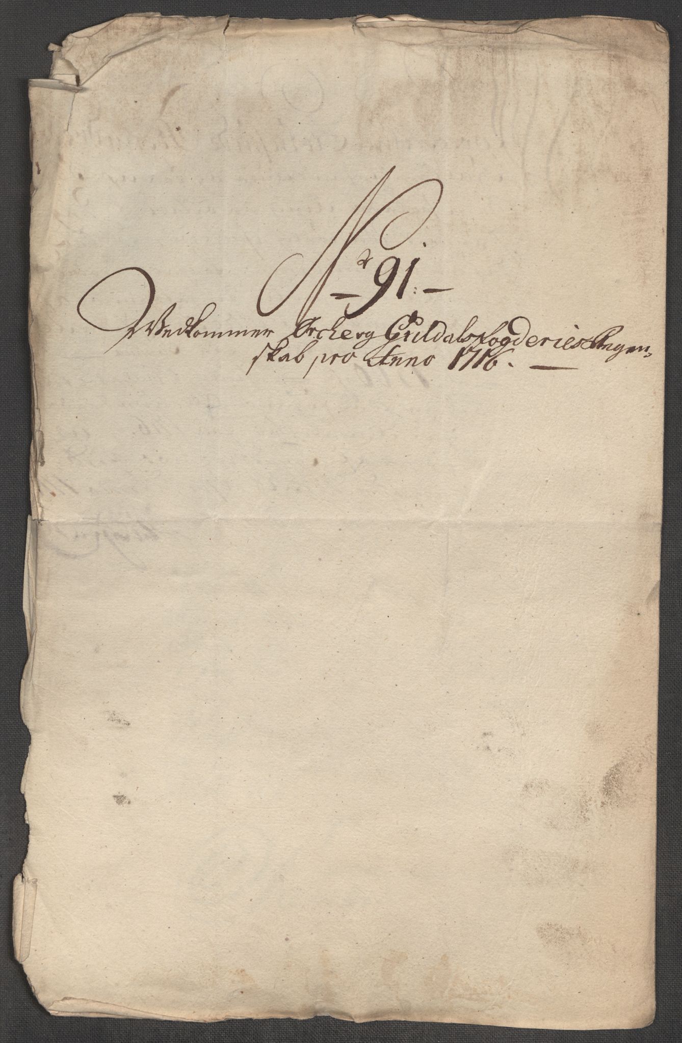 Rentekammeret inntil 1814, Reviderte regnskaper, Fogderegnskap, AV/RA-EA-4092/R60/L3968: Fogderegnskap Orkdal og Gauldal, 1716, s. 239