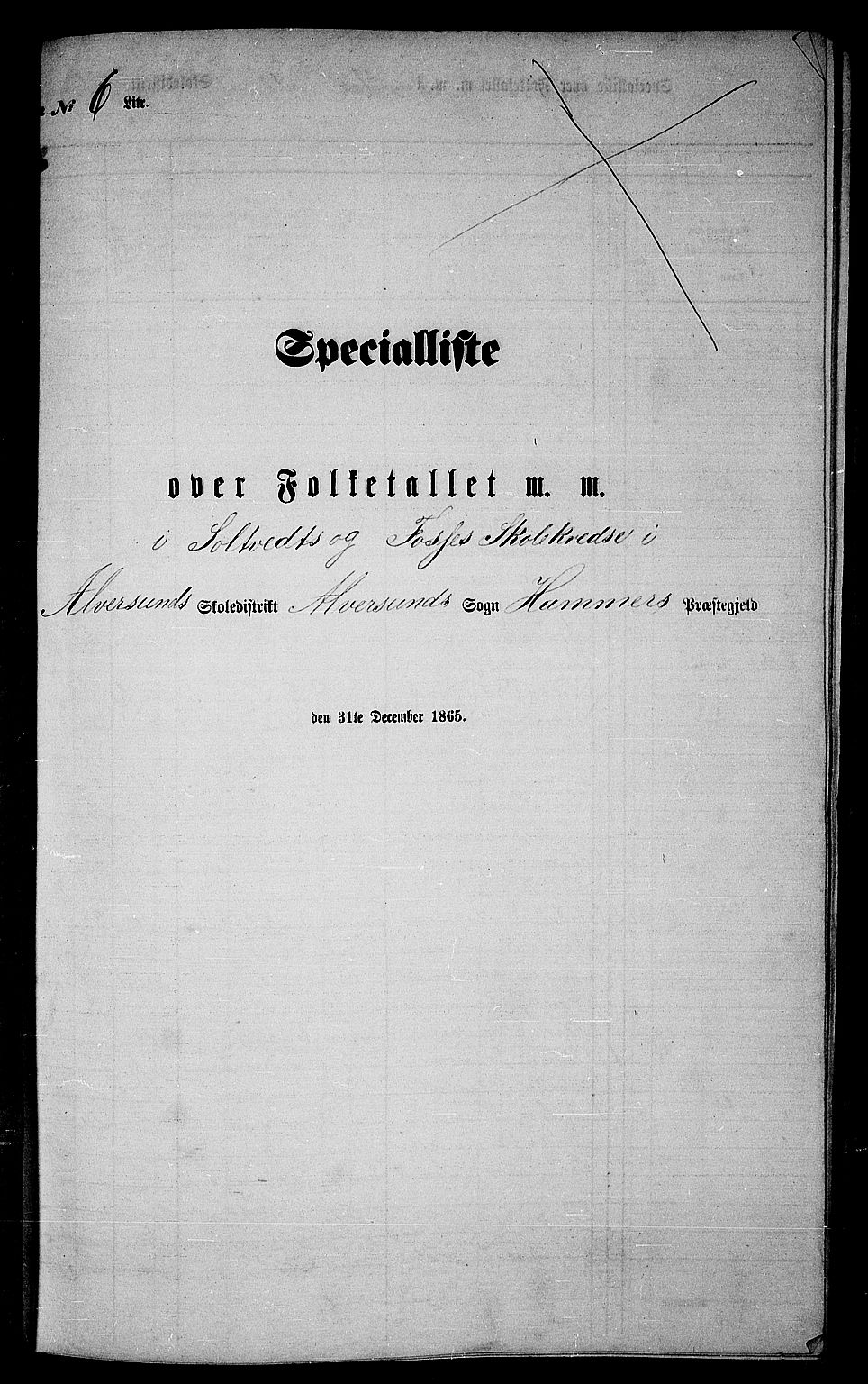 RA, Folketelling 1865 for 1254P Hamre prestegjeld, 1865, s. 72