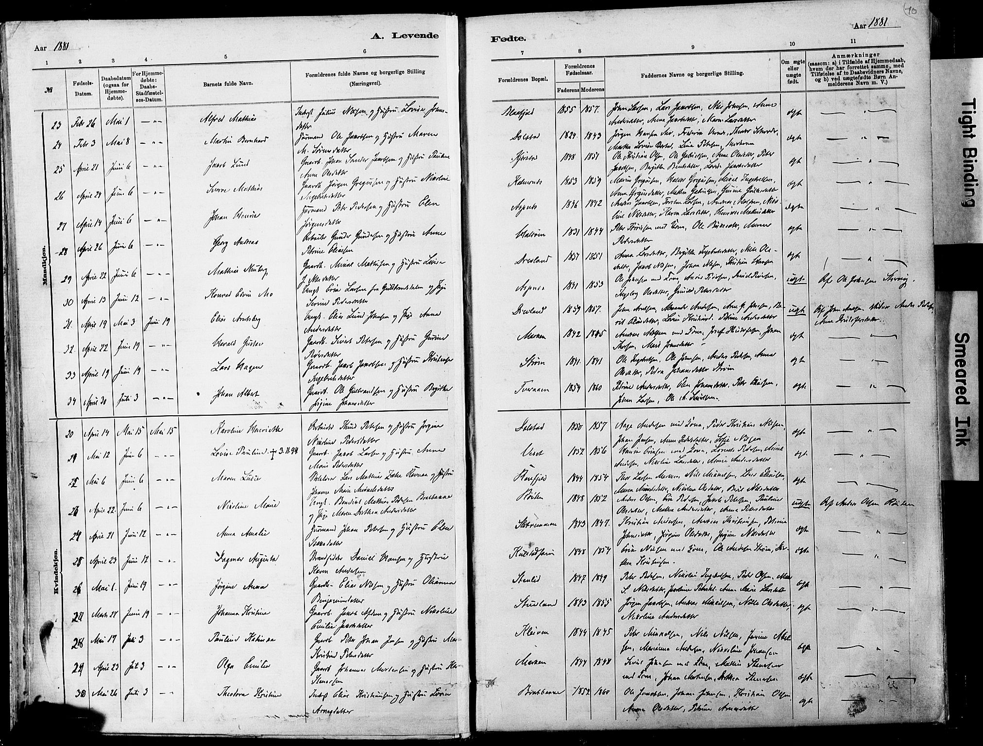 Ministerialprotokoller, klokkerbøker og fødselsregistre - Nordland, AV/SAT-A-1459/820/L0295: Ministerialbok nr. 820A16, 1880-1896, s. 10