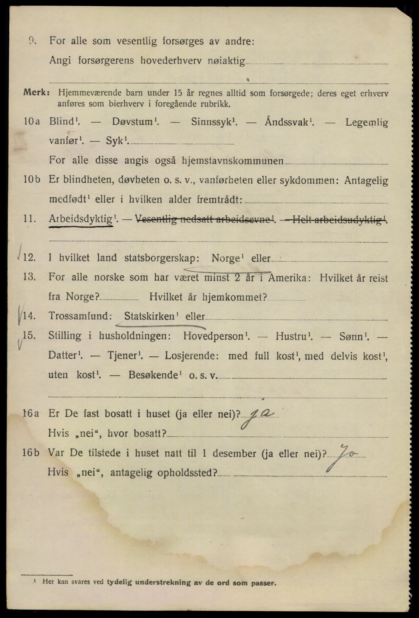 SAO, Folketelling 1920 for 0301 Kristiania kjøpstad, 1920, s. 173826