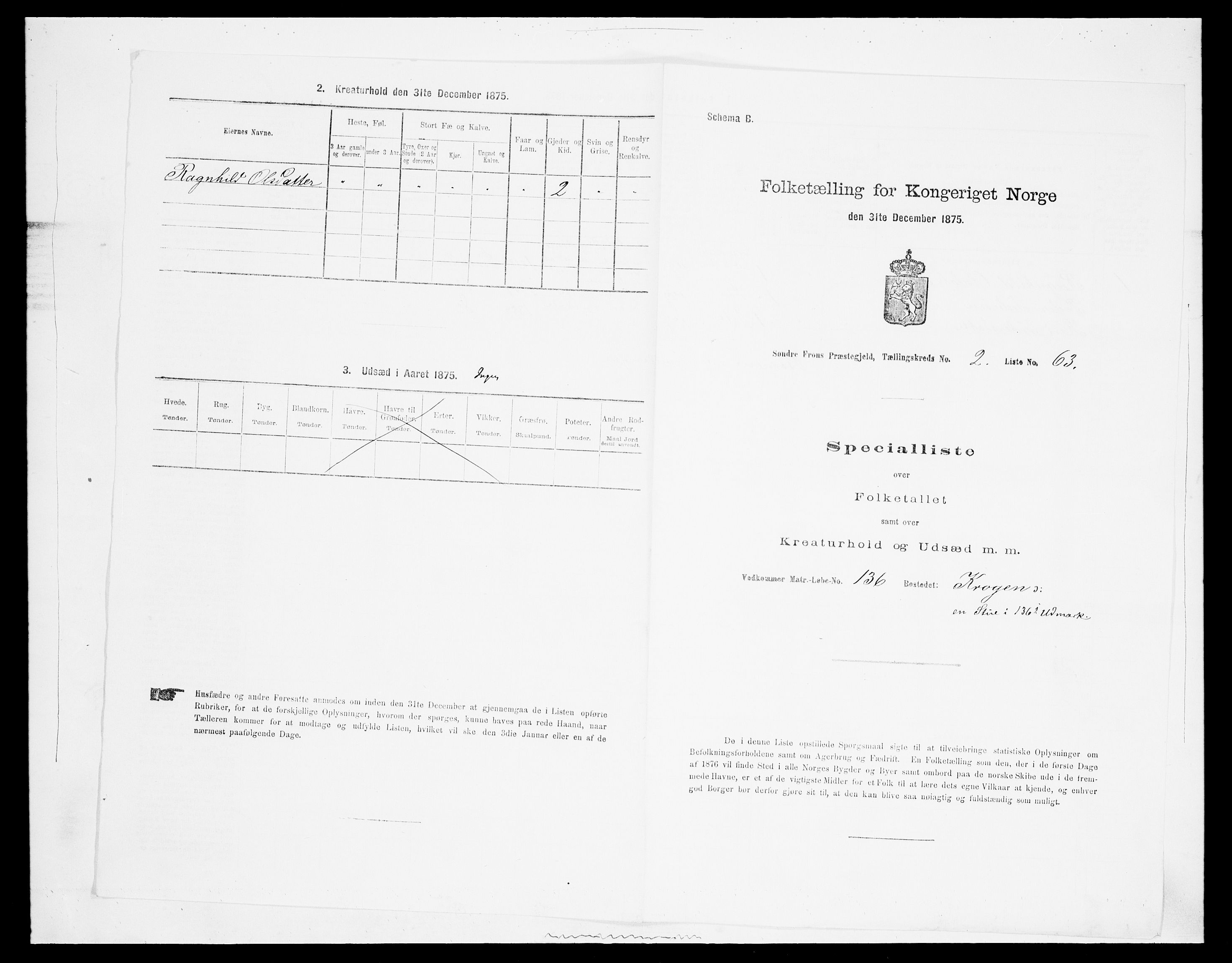 SAH, Folketelling 1875 for 0519P Sør-Fron prestegjeld, 1875, s. 365