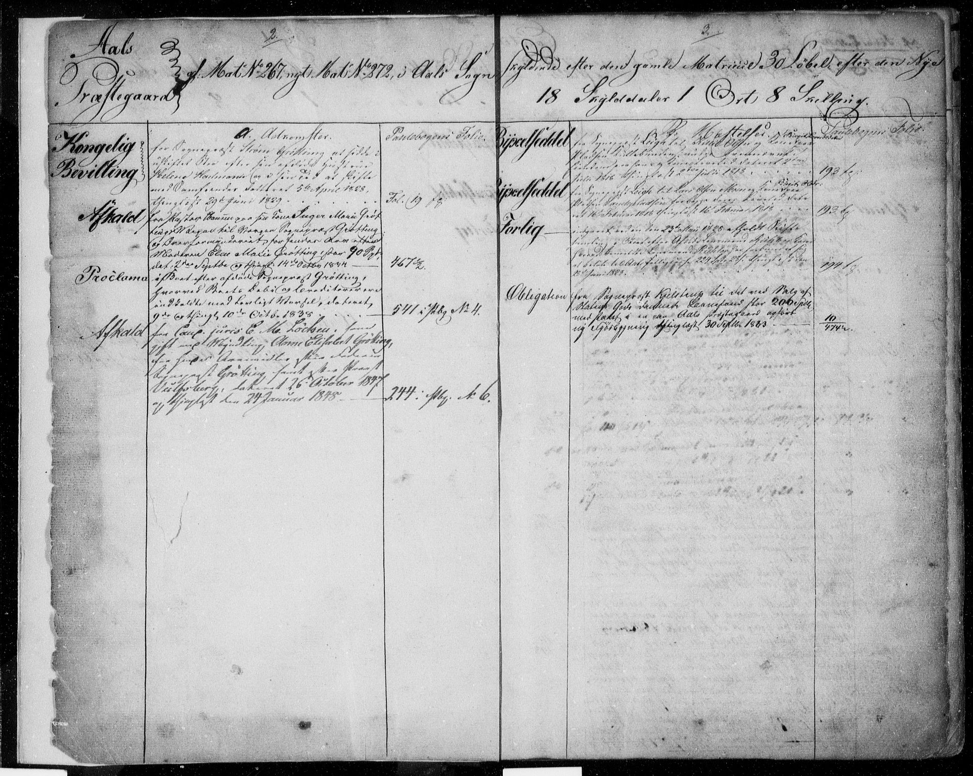 Hallingdal sorenskriveri, SAKO/A-121/G/Gb/Gbb/L0001a: Panteregister nr. II 1, 1812-1864, s. 2-3