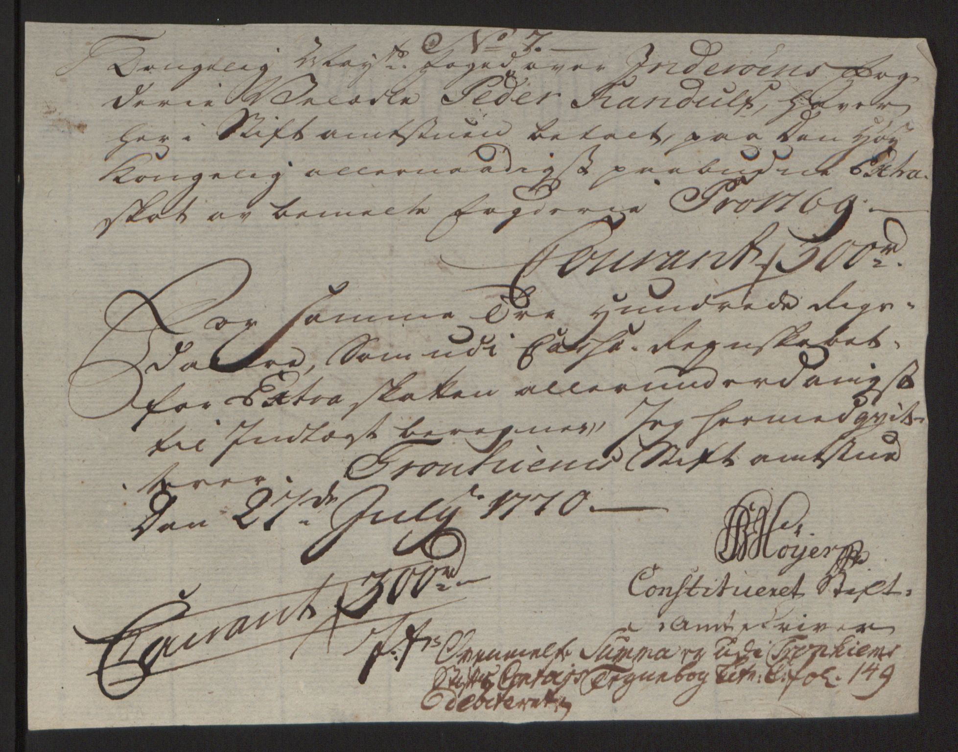 Rentekammeret inntil 1814, Reviderte regnskaper, Fogderegnskap, RA/EA-4092/R63/L4420: Ekstraskatten Inderøy, 1762-1772, s. 370