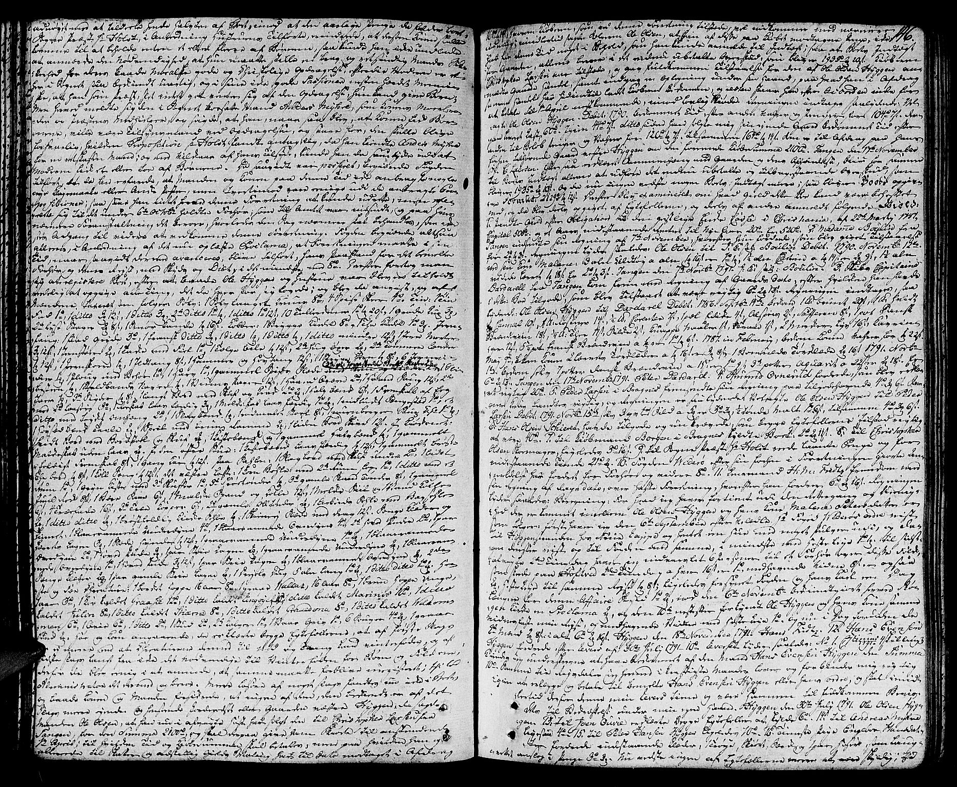 Lier, Røyken og Hurum sorenskriveri, SAKO/A-89/H/Hc/L0007a: Skifteprotokoll, 1789-1799, s. 145b-146a