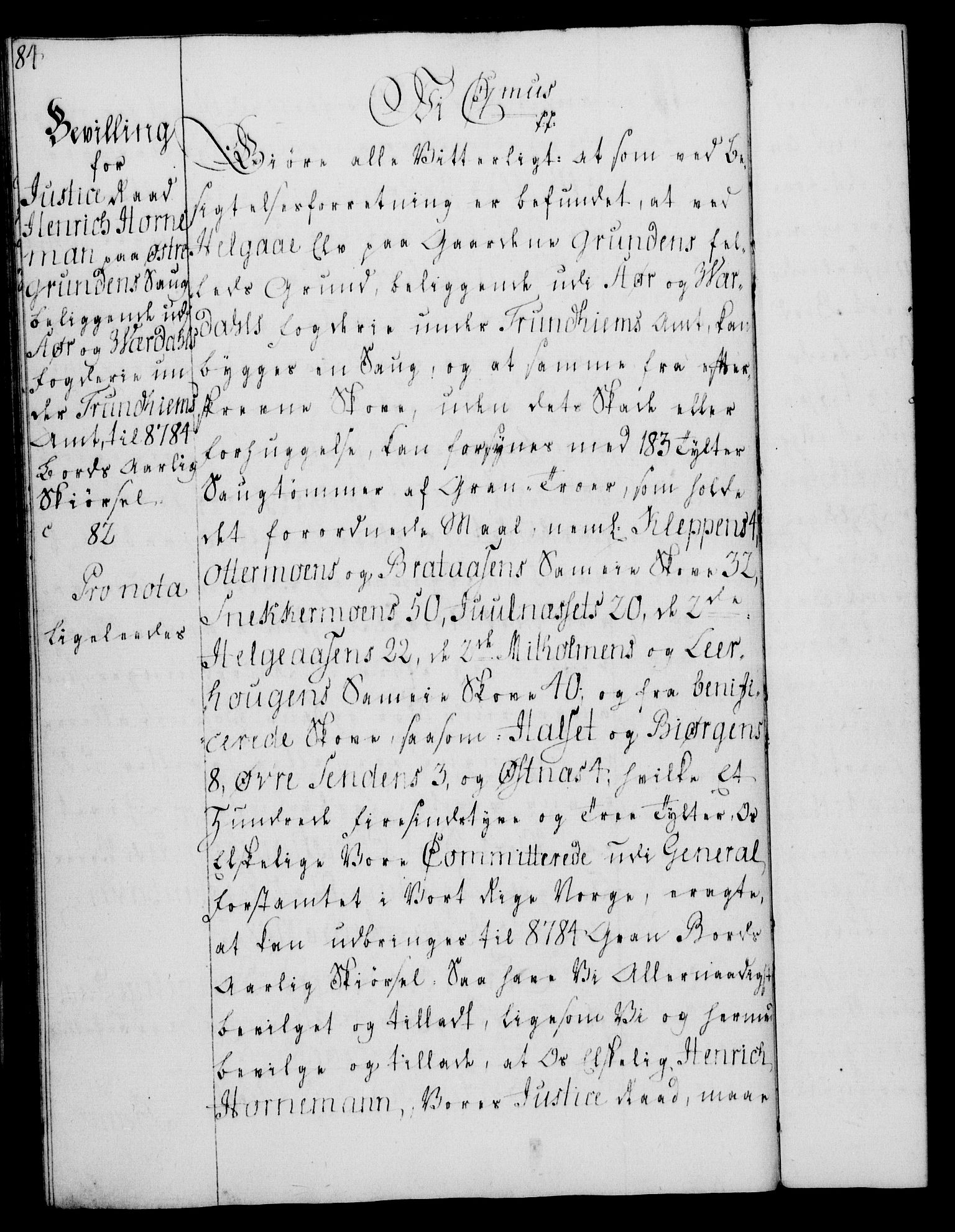 Rentekammeret, Kammerkanselliet, RA/EA-3111/G/Gg/Gga/L0008: Norsk ekspedisjonsprotokoll med register (merket RK 53.8), 1768-1771, s. 84