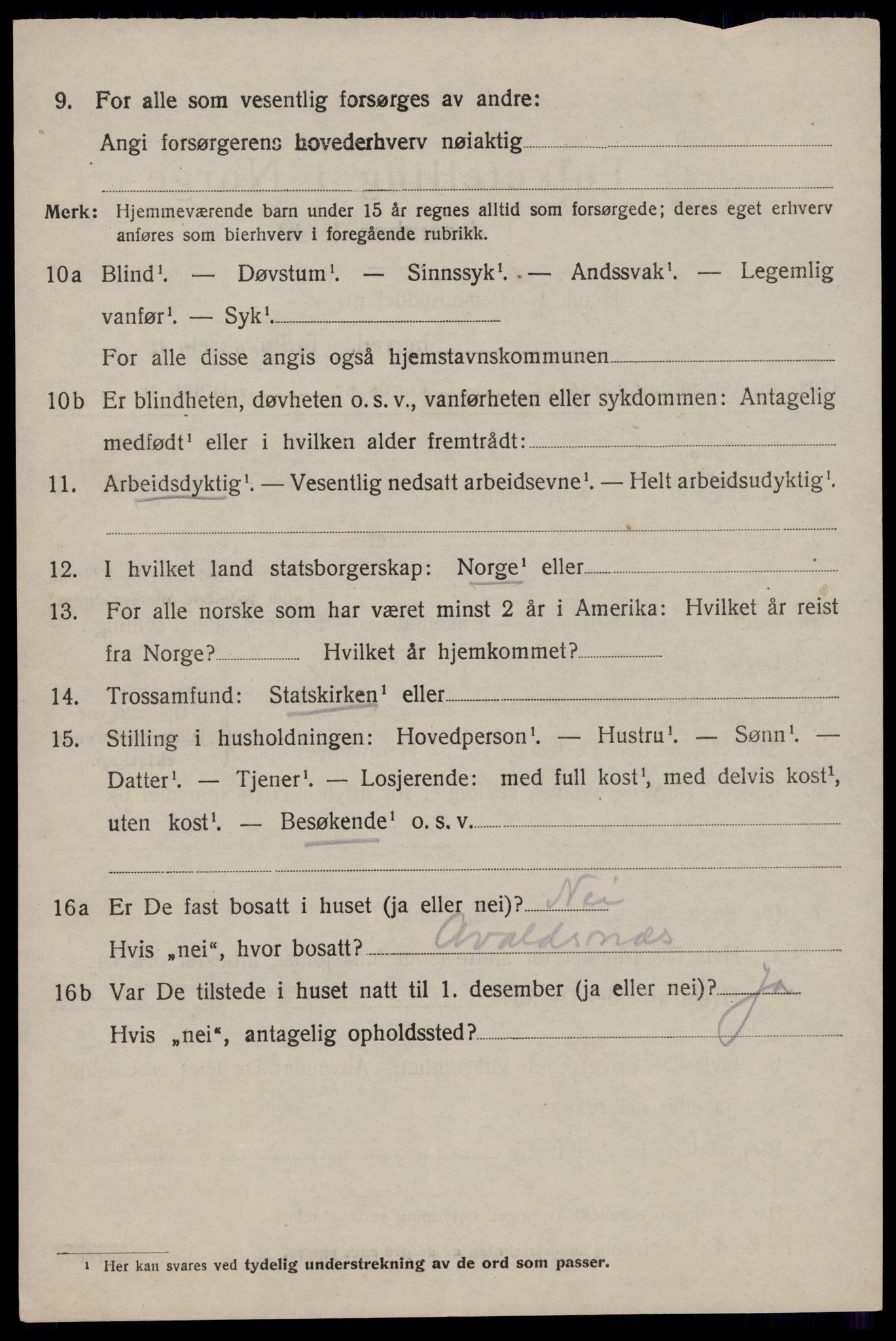 SAST, Folketelling 1920 for 1146 Tysvær herred, 1920, s. 1677