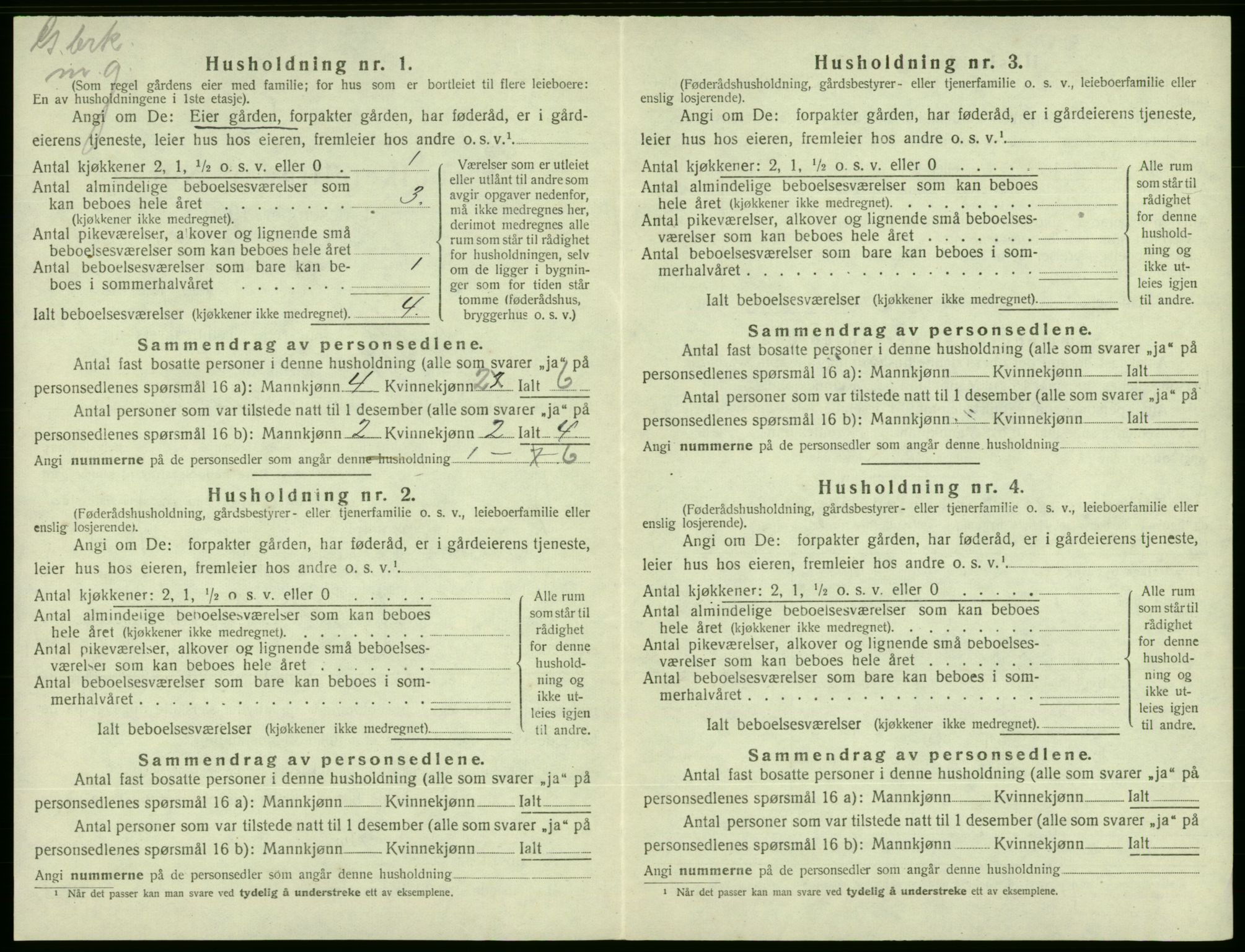 SAB, Folketelling 1920 for 1211 Etne herred, 1920, s. 406