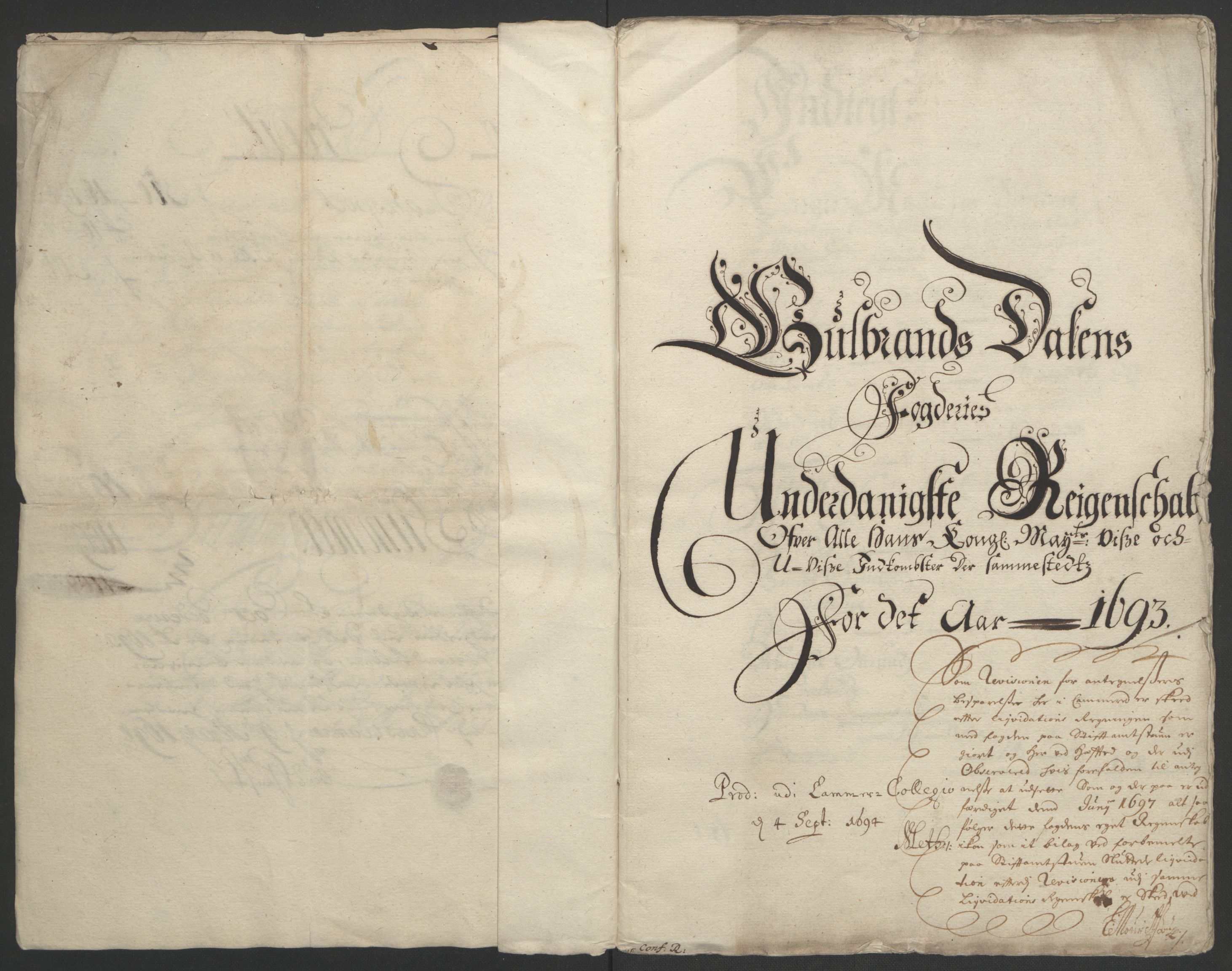 Rentekammeret inntil 1814, Reviderte regnskaper, Fogderegnskap, AV/RA-EA-4092/R17/L1167: Fogderegnskap Gudbrandsdal, 1693, s. 10