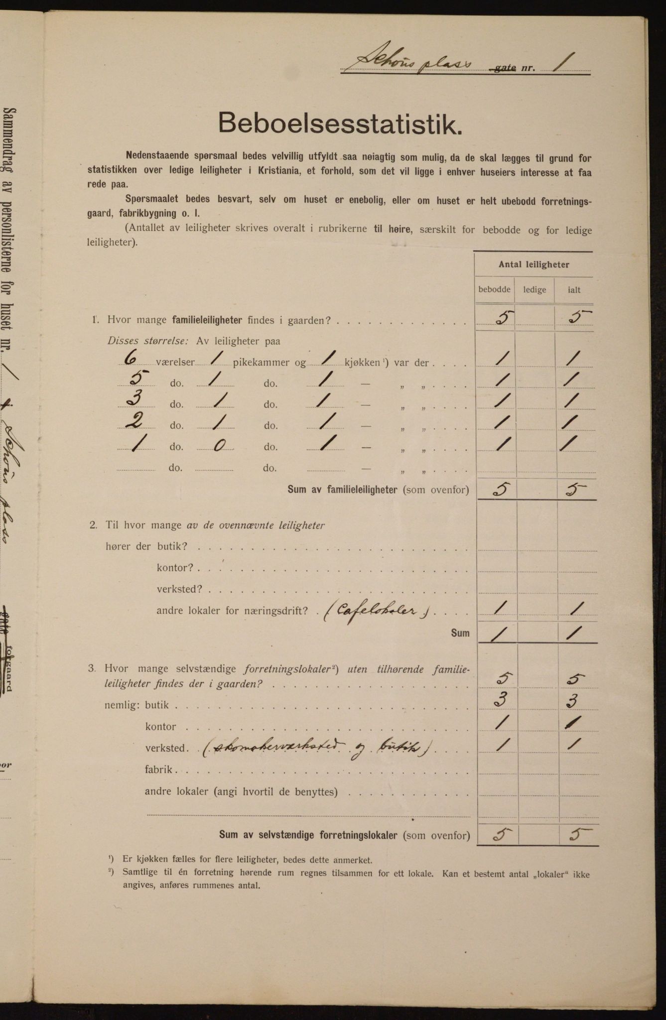 OBA, Kommunal folketelling 1.2.1912 for Kristiania, 1912, s. 90507