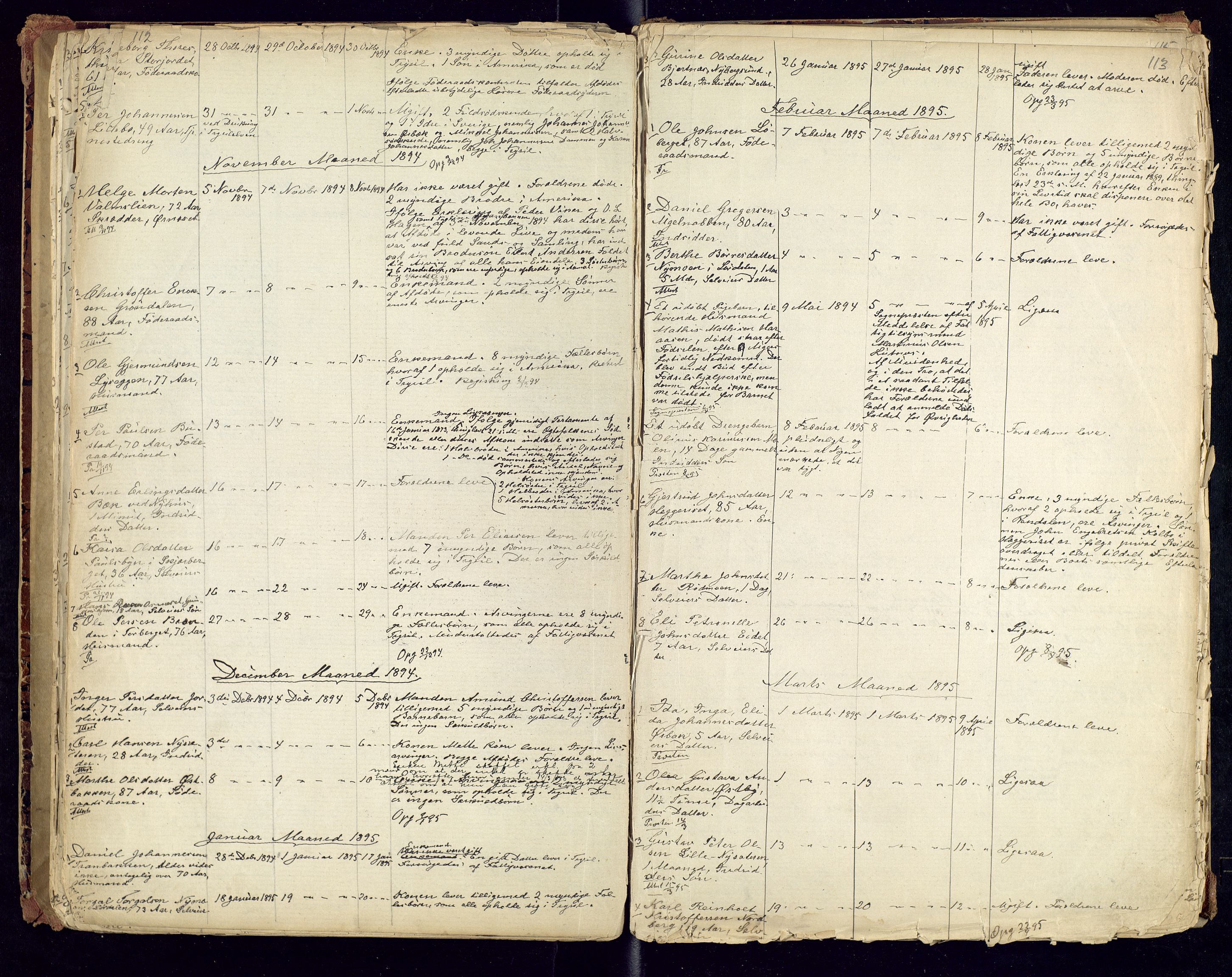 Trysil lensmannskontor, AV/SAH-LHT-026/H/Ha/L0001: Dødsfallsprotokoll, 1875-1901, s. 112-113