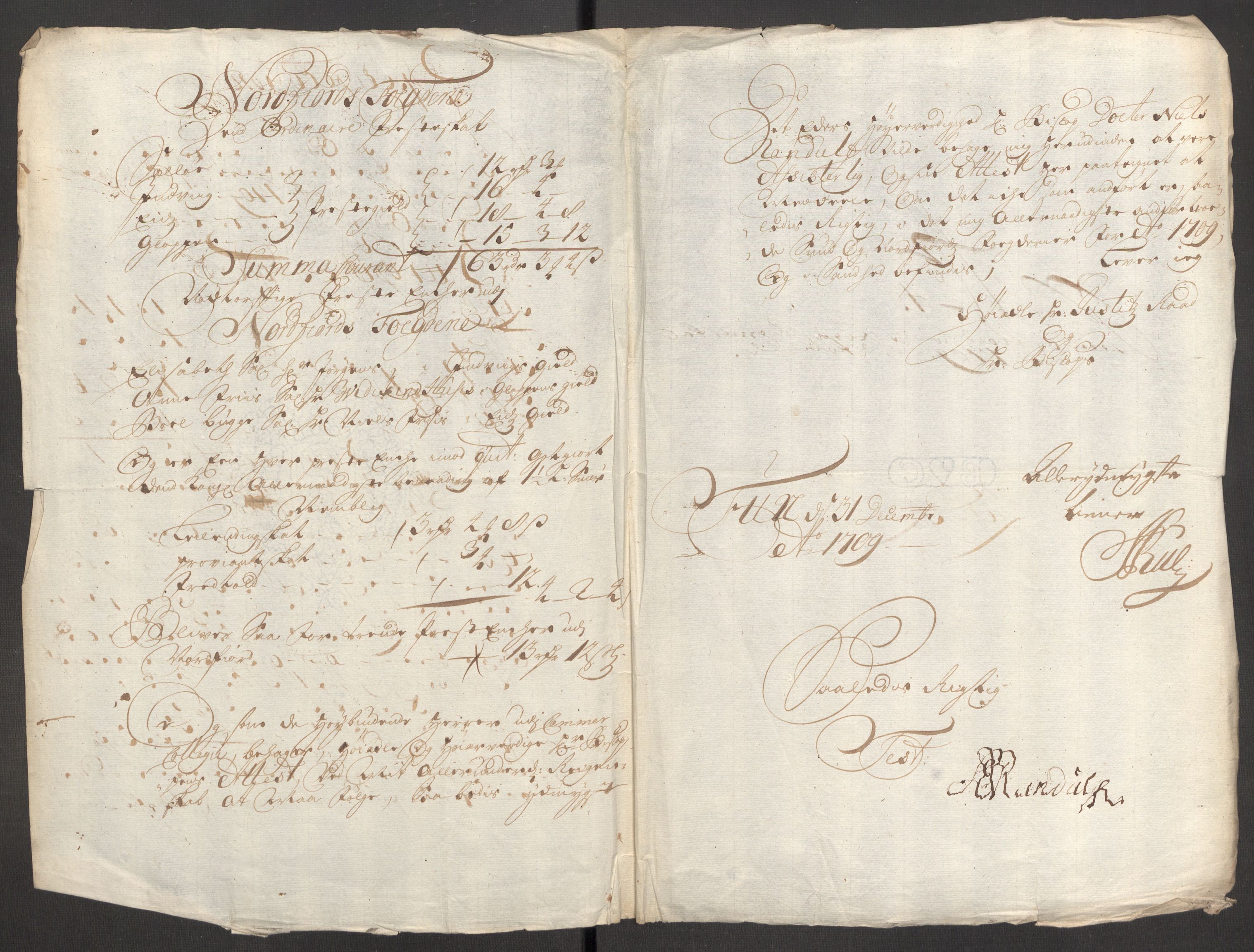 Rentekammeret inntil 1814, Reviderte regnskaper, Fogderegnskap, AV/RA-EA-4092/R53/L3432: Fogderegnskap Sunn- og Nordfjord, 1709, s. 84
