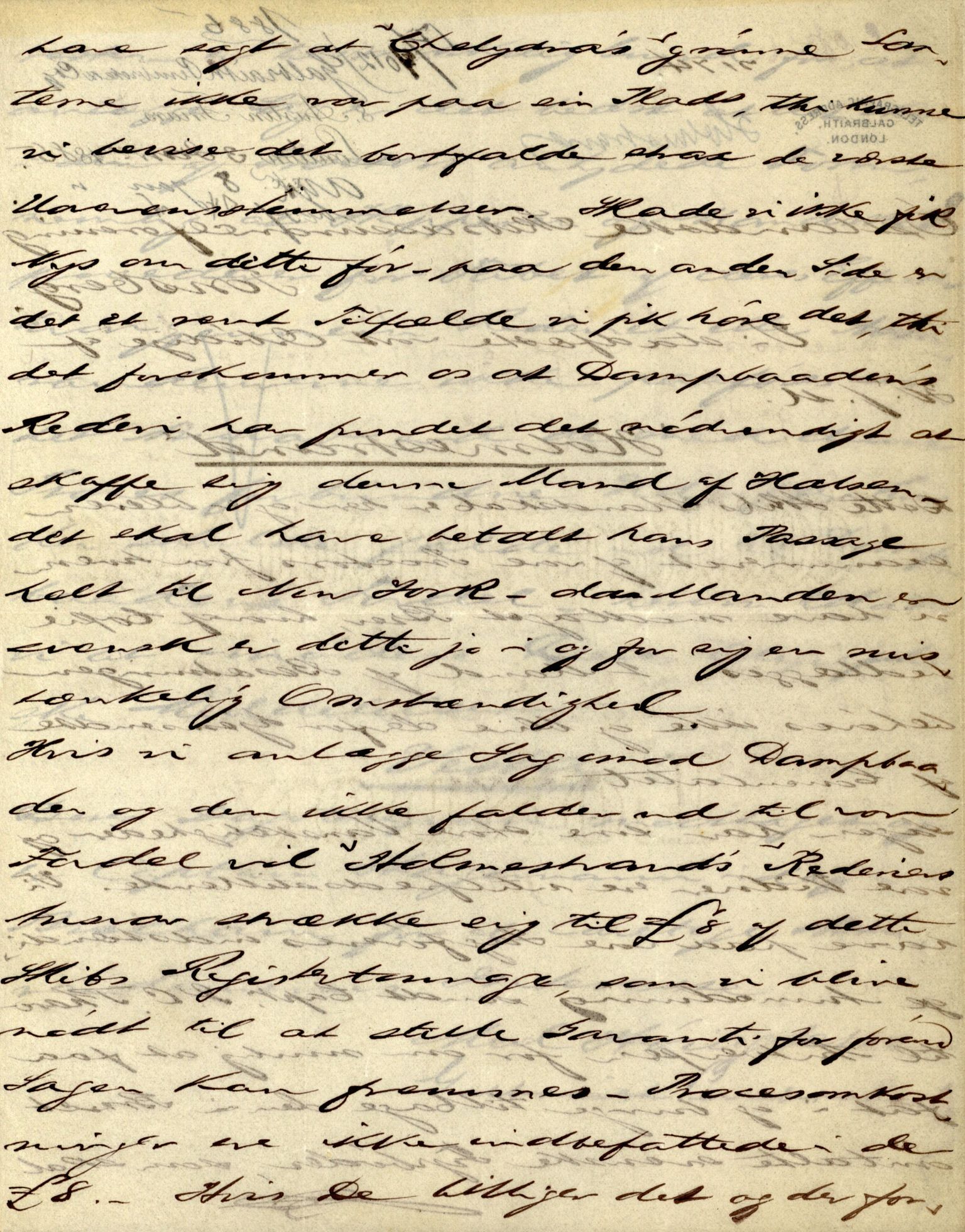 Pa 63 - Østlandske skibsassuranceforening, VEMU/A-1079/G/Ga/L0017/0013: Havaridokumenter / Diaz, Holmestrand, Kalliope, Olaf Trygvason, Norafjeld, 1884, s. 10