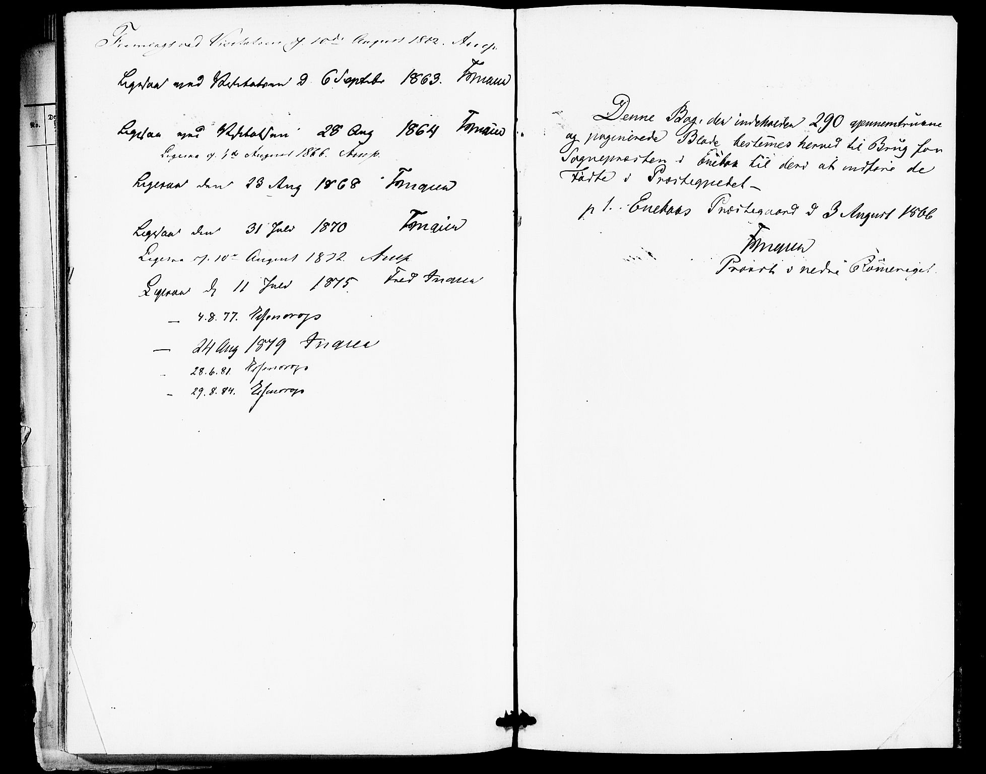 Enebakk prestekontor Kirkebøker, SAO/A-10171c/F/Fa/L0011: Ministerialbok nr. I 11, 1862-1882