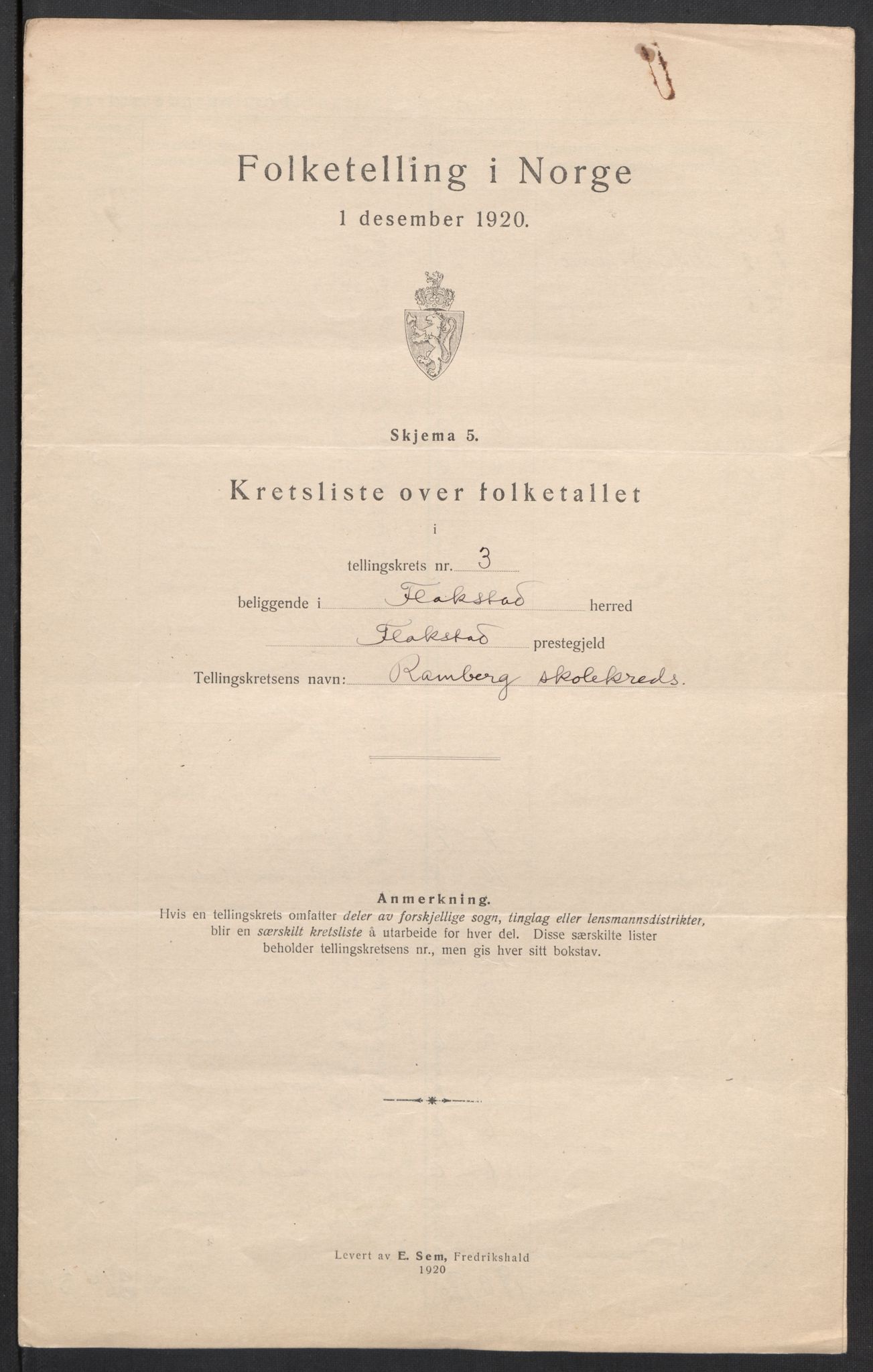 SAT, Folketelling 1920 for 1859 Flakstad herred, 1920, s. 14