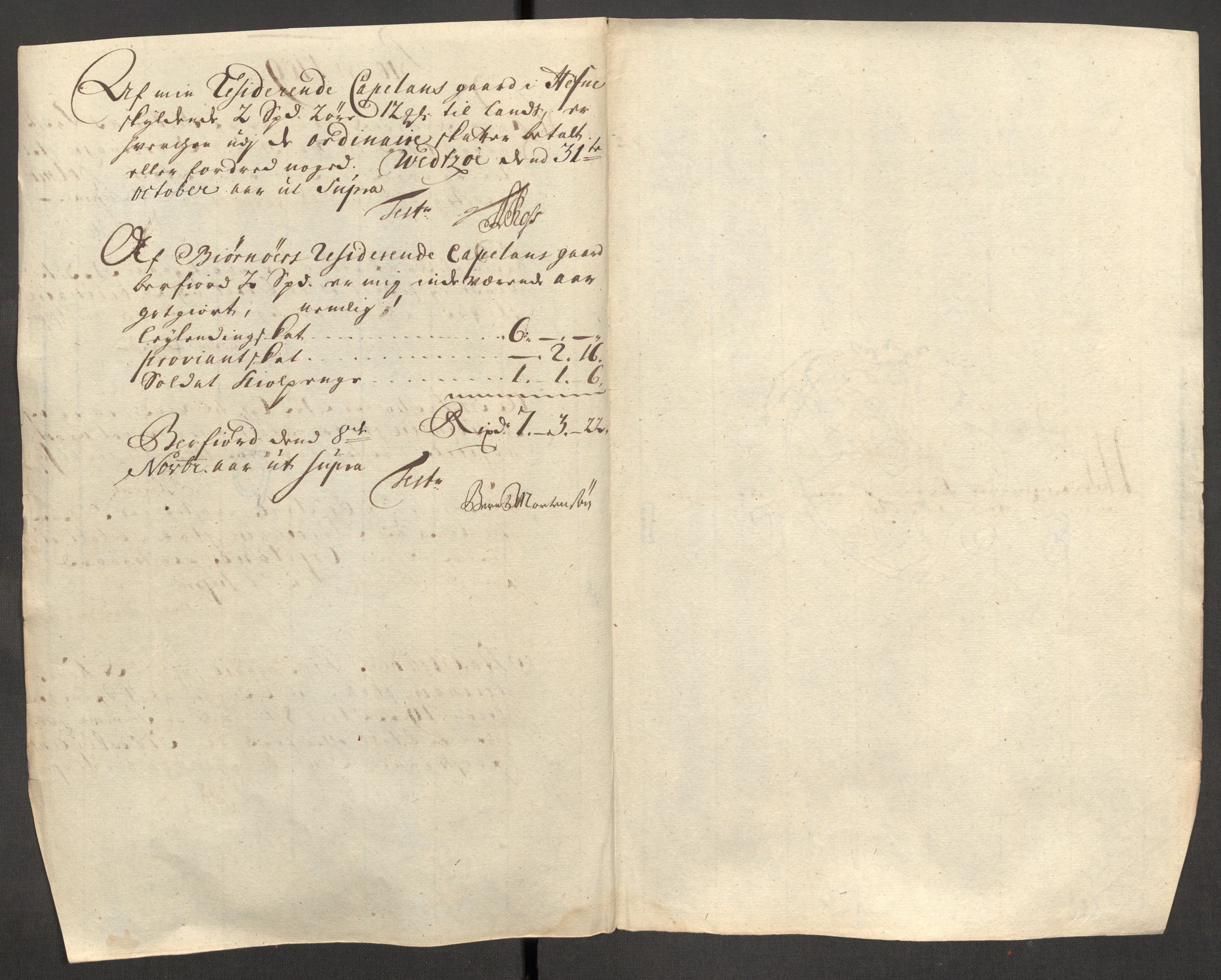 Rentekammeret inntil 1814, Reviderte regnskaper, Fogderegnskap, RA/EA-4092/R57/L3858: Fogderegnskap Fosen, 1708-1709, s. 349
