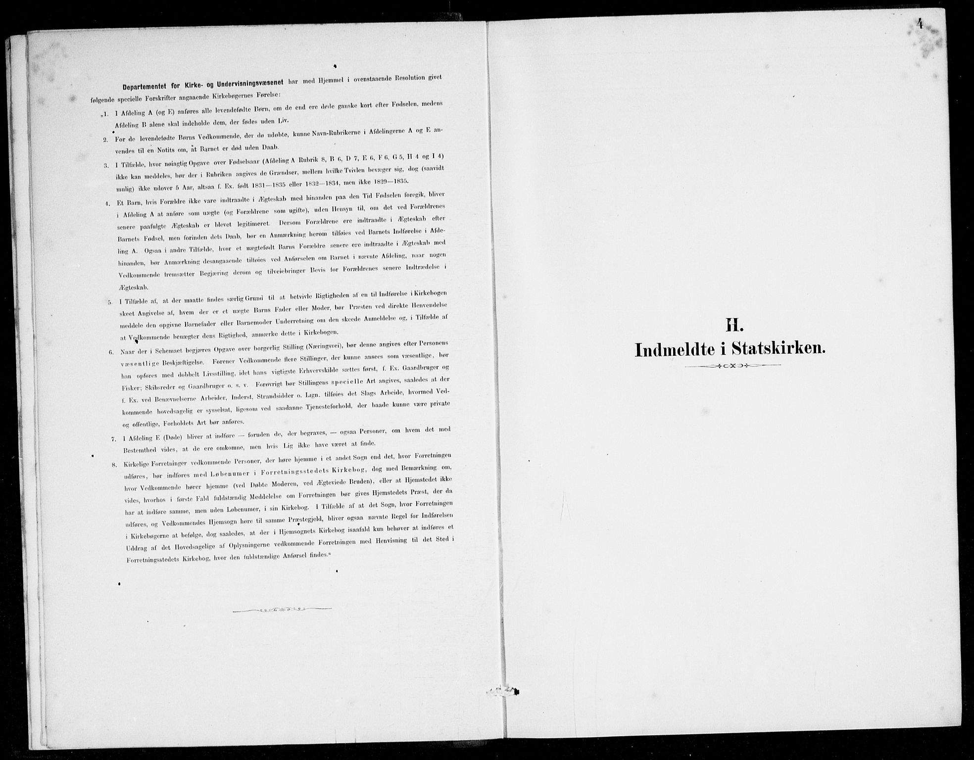 Etne sokneprestembete, SAB/A-75001/H/Haa: Ministerialbok nr. E 1, 1879-1905, s. 4