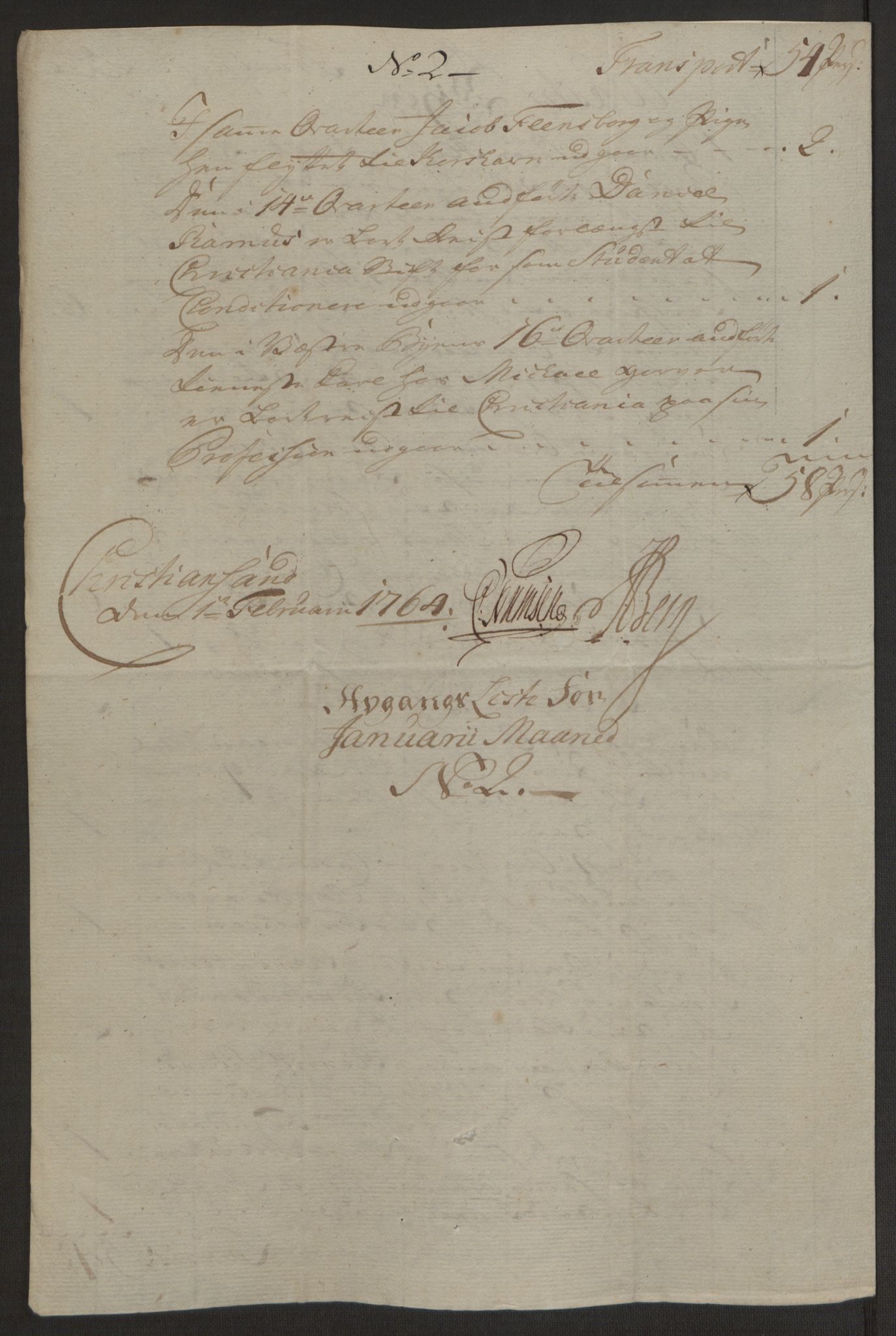 Rentekammeret inntil 1814, Reviderte regnskaper, Byregnskaper, AV/RA-EA-4066/R/Rm/L0265/0001: [M6] Kontribusjonsregnskap / Ekstraskatt, 1762-1764, s. 197