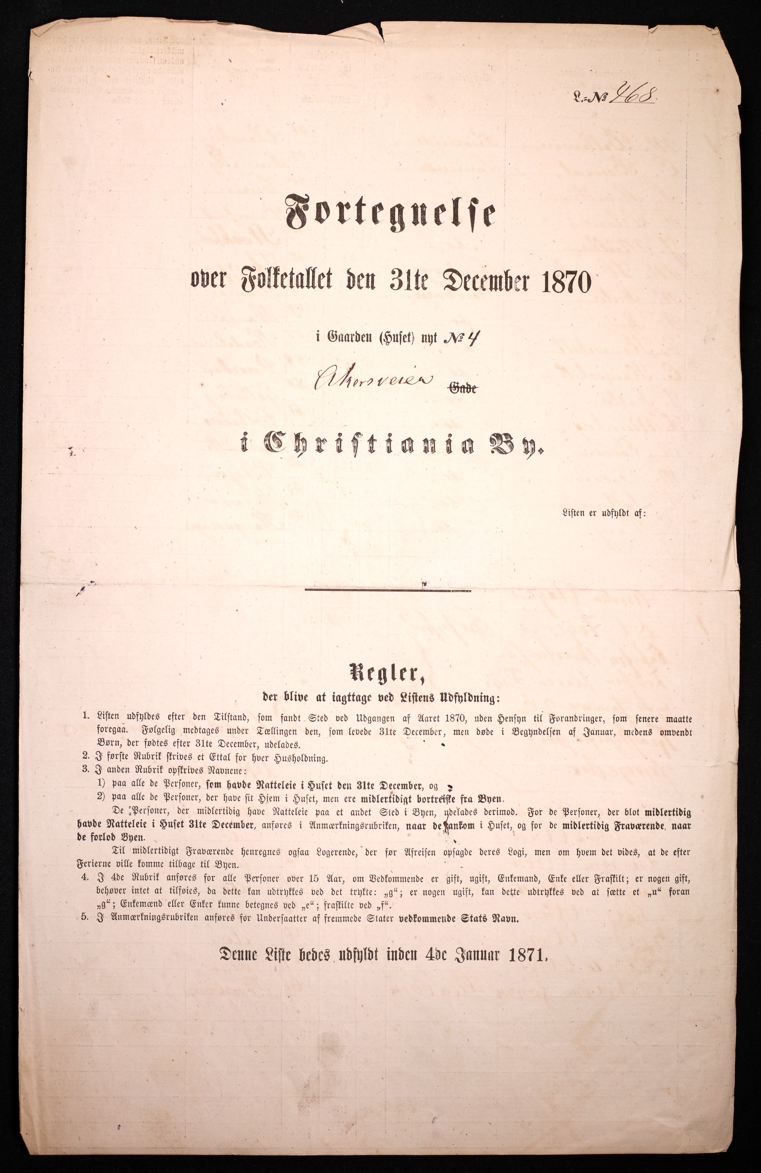 RA, Folketelling 1870 for 0301 Kristiania kjøpstad, 1870, s. 222