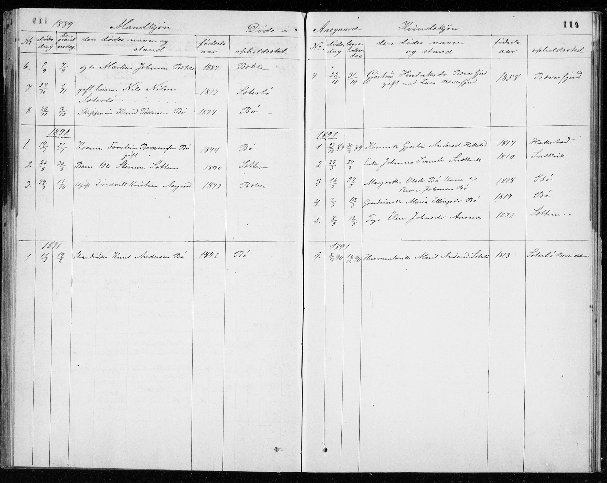 Ministerialprotokoller, klokkerbøker og fødselsregistre - Møre og Romsdal, SAT/A-1454/594/L1035: Ministerialbok nr. 594A01, 1879-1933, s. 114