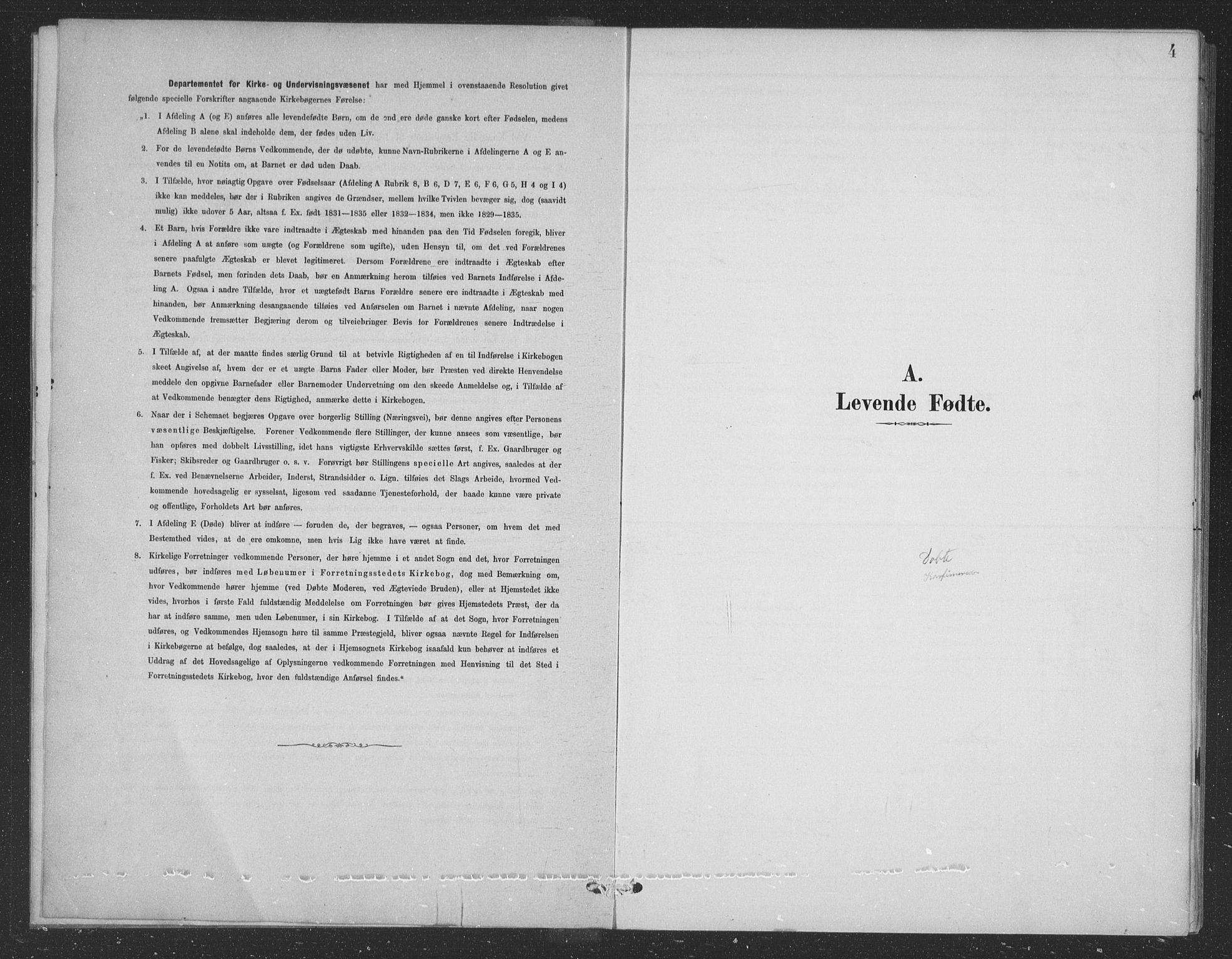 Ullensvang sokneprestembete, SAB/A-78701/H/Hab: Klokkerbok nr. B 11, 1887-1939, s. 4