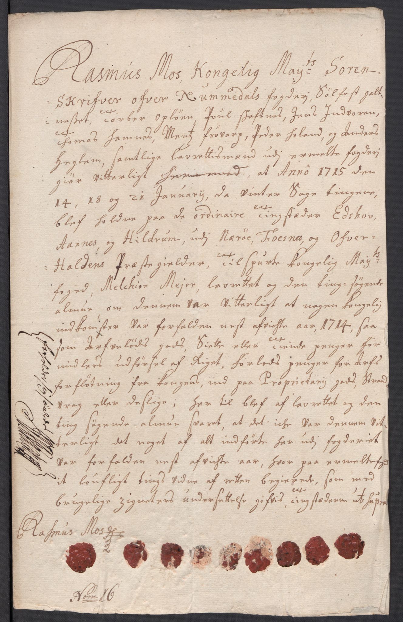 Rentekammeret inntil 1814, Reviderte regnskaper, Fogderegnskap, AV/RA-EA-4092/R64/L4435: Fogderegnskap Namdal, 1714, s. 167