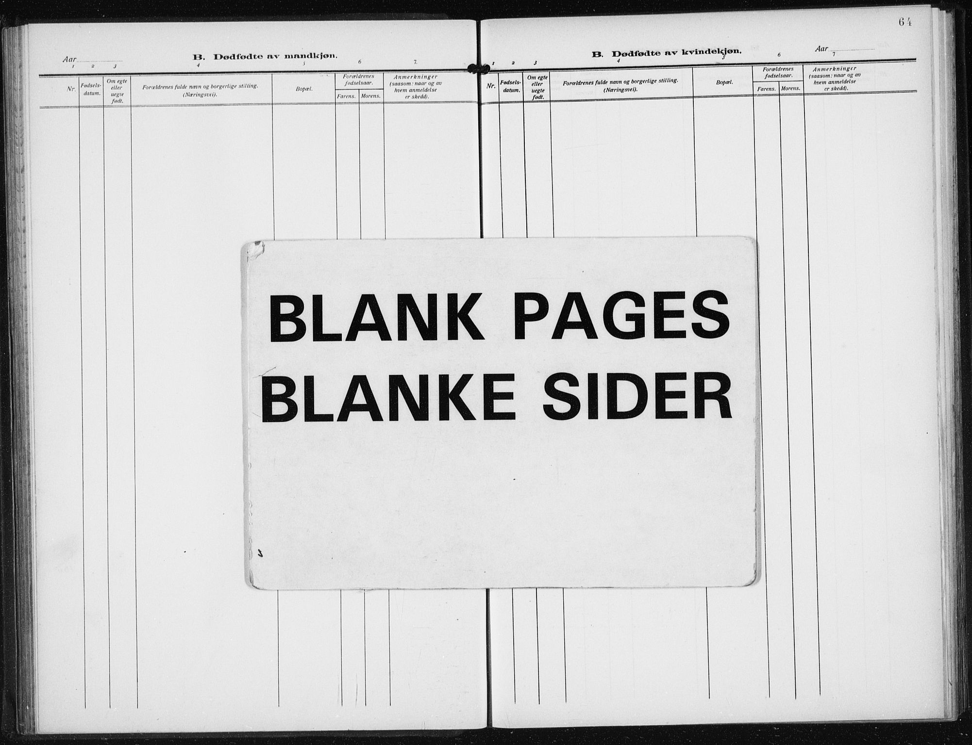 Den norske sjømannsmisjon i utlandet/New York, AV/SAB-SAB/PA-0110/H/Ha/L0008: Ministerialbok nr. A 8, 1923-1935, s. 64