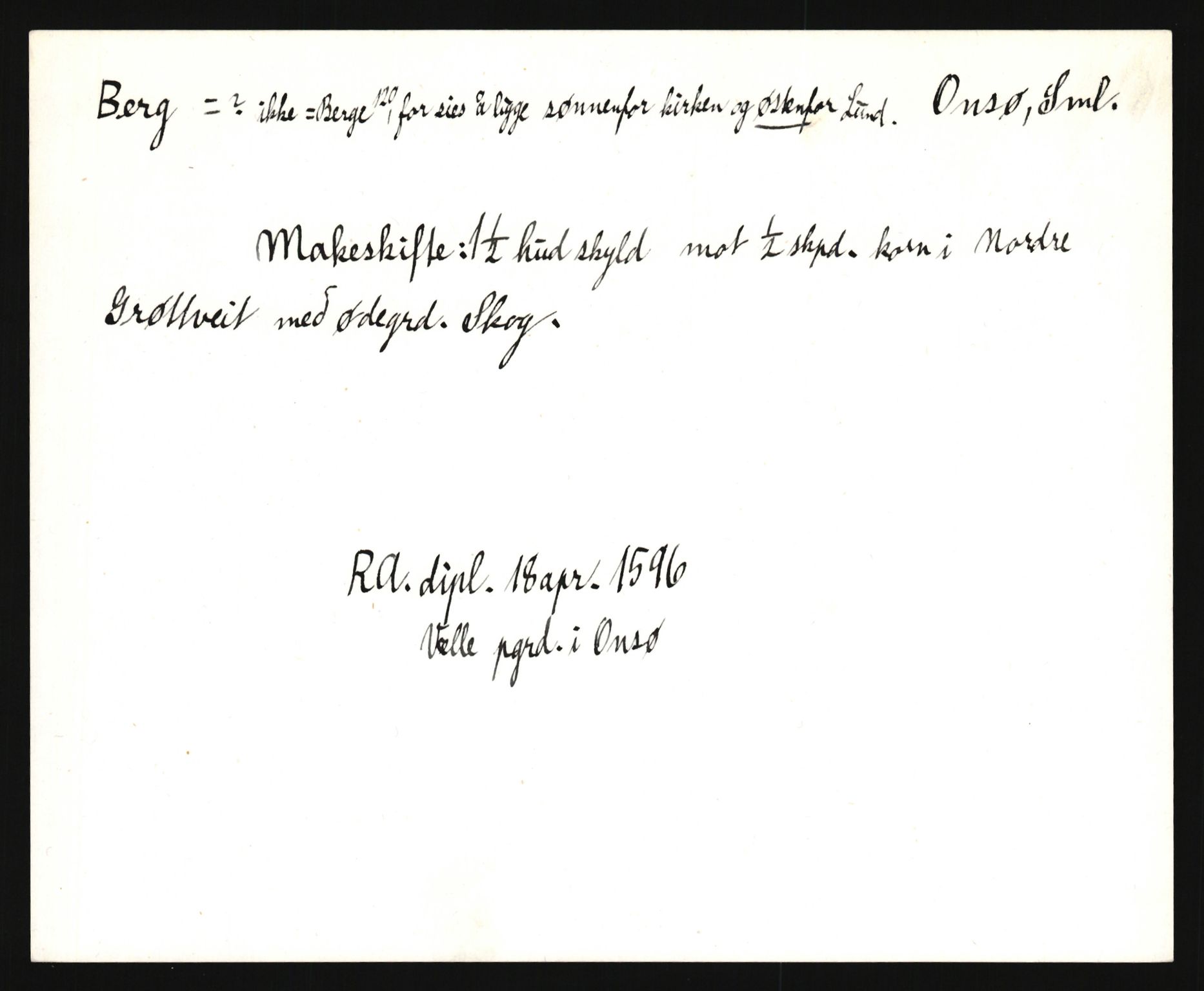 Riksarkivets diplomsamling, AV/RA-EA-5965/F35/F35e/L0003: Registreringssedler Østfold 3, 1300-1900, s. 683