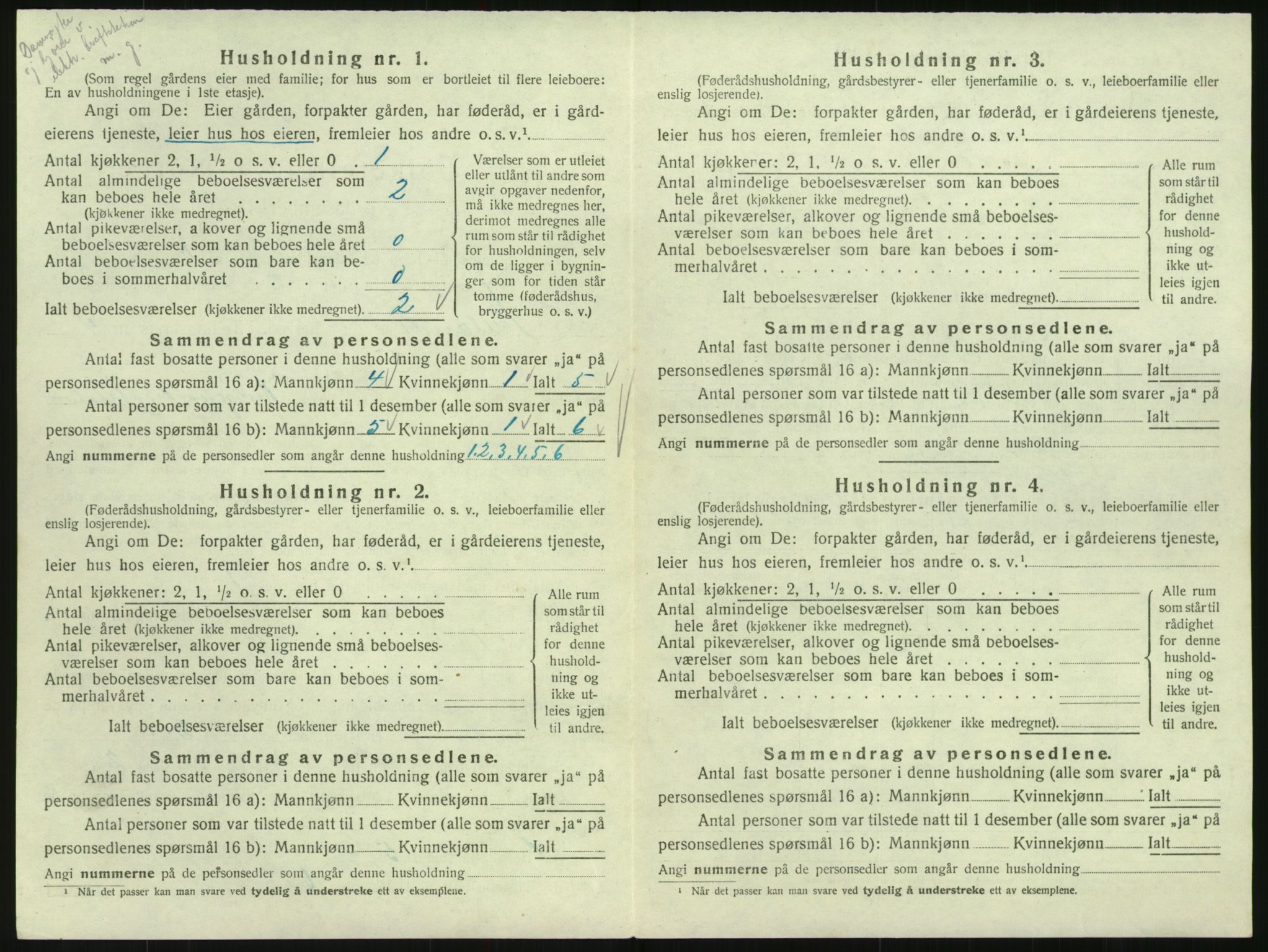SAK, Folketelling 1920 for 0935 Iveland herred, 1920, s. 214