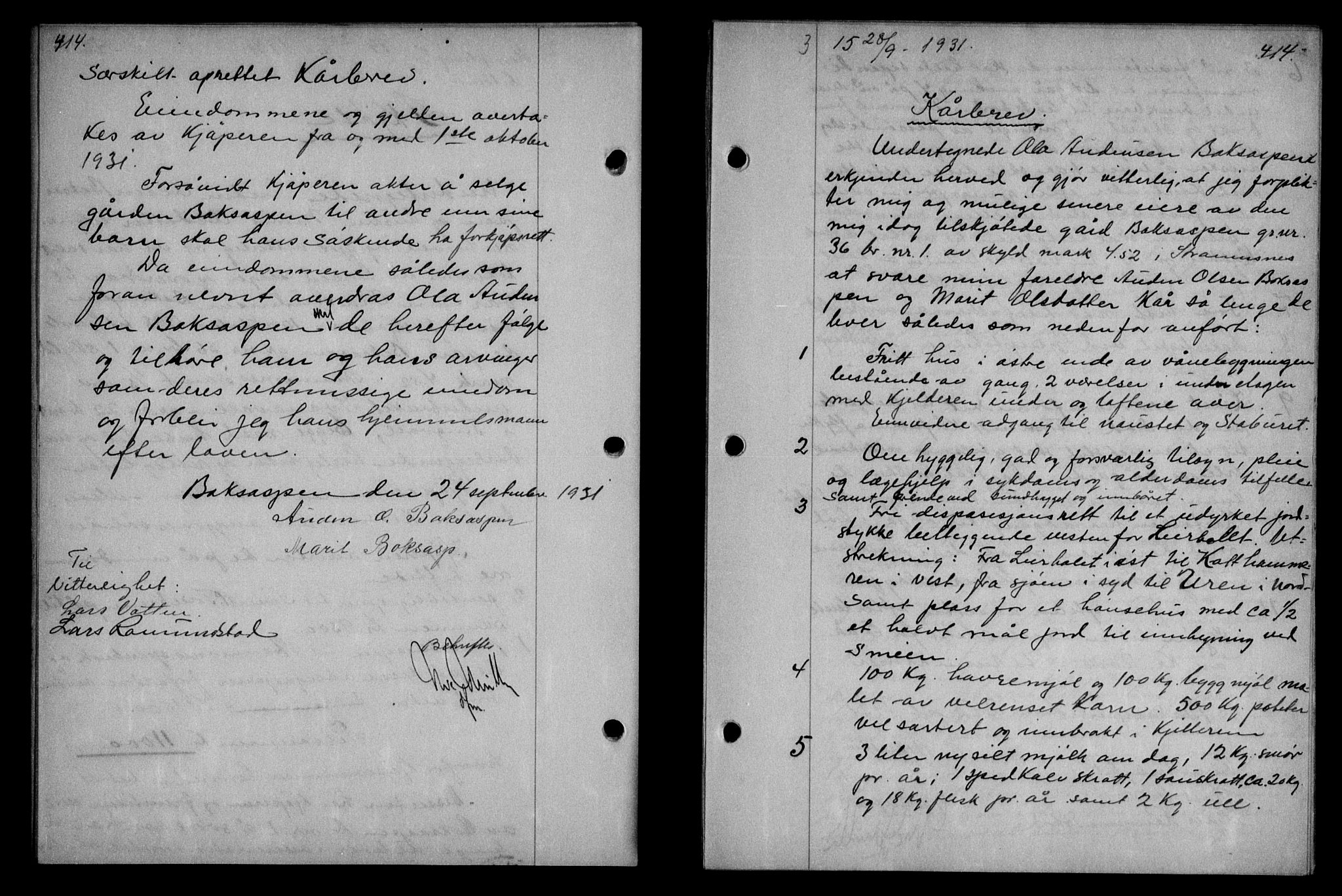 Nordmøre sorenskriveri, SAT/A-4132/1/2/2Ca/L0074: Pantebok nr. 63, 1931-1931, Tingl.dato: 28.09.1931